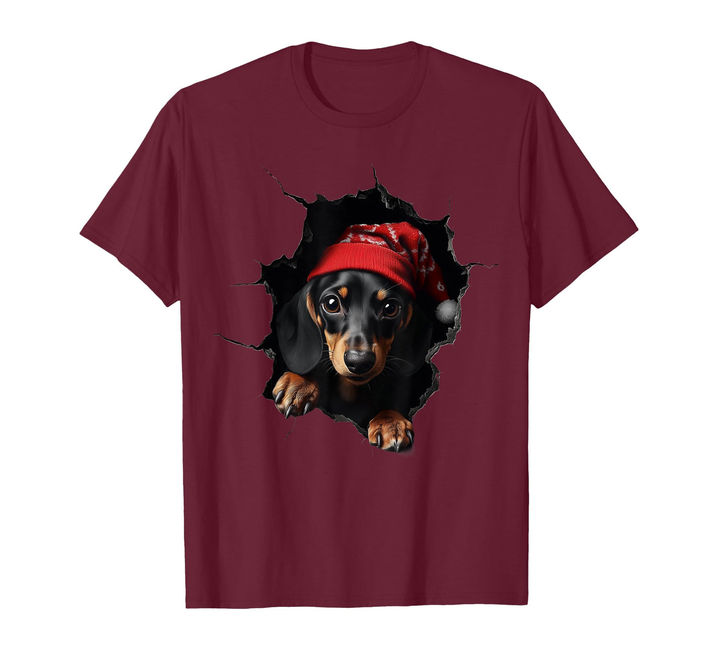 Funny Christmas Dog Lover Dog Owner Xmas Dachshund Dogs T-Shirt