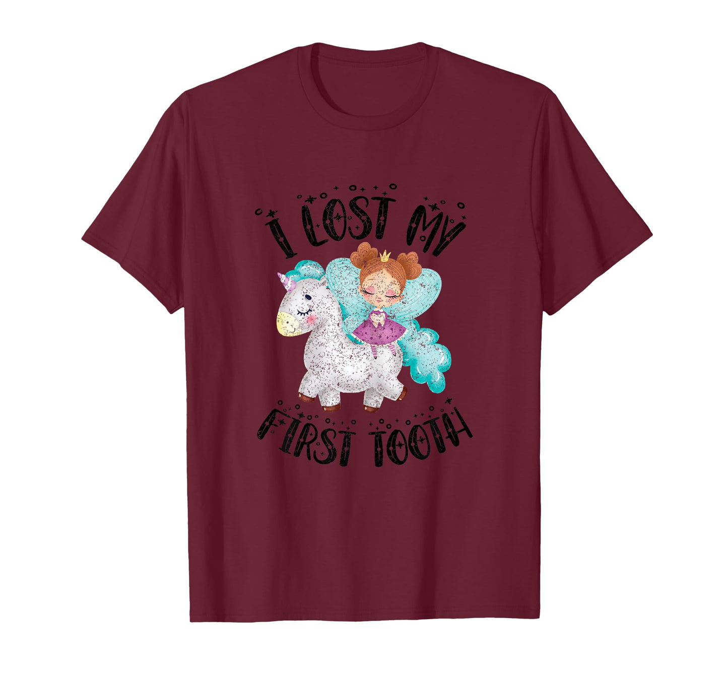 Cute Novelty I Lost My First Baby Tooth Out Fairy Unicorn T-Shirt