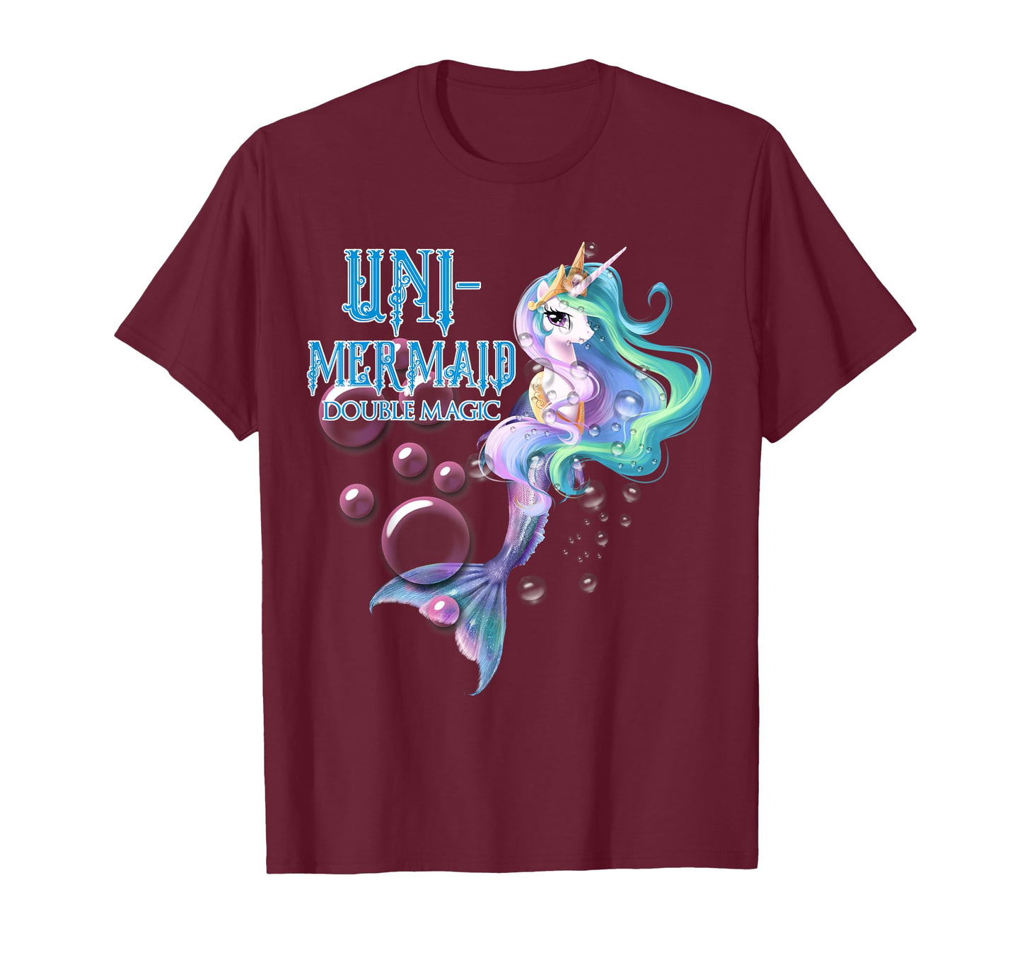 Uni-Mermaid Double Magic Tshirt Funny Unicorn Tshirt