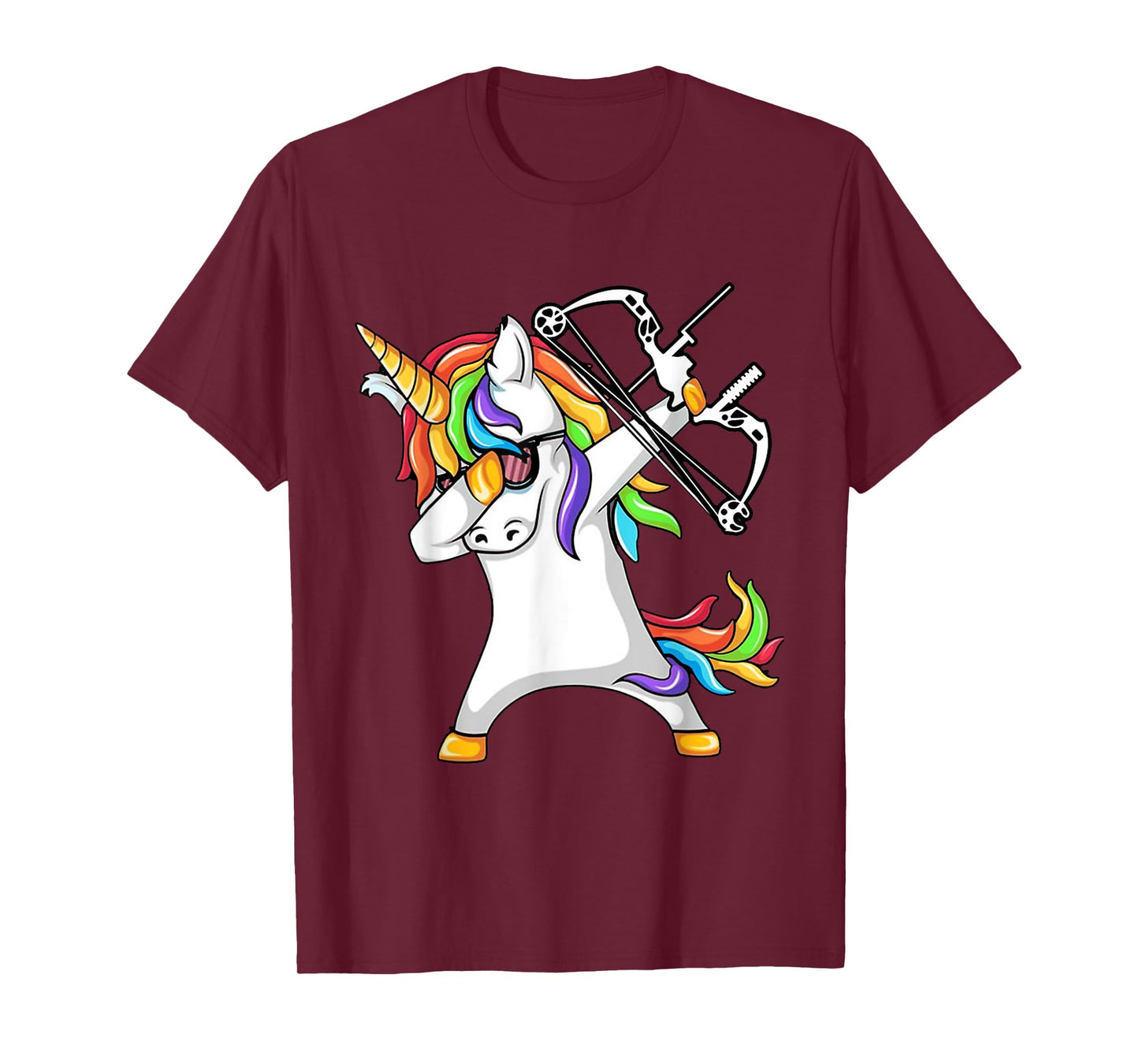 Unicorn dabbing Archery Funny shirt T-Shirt