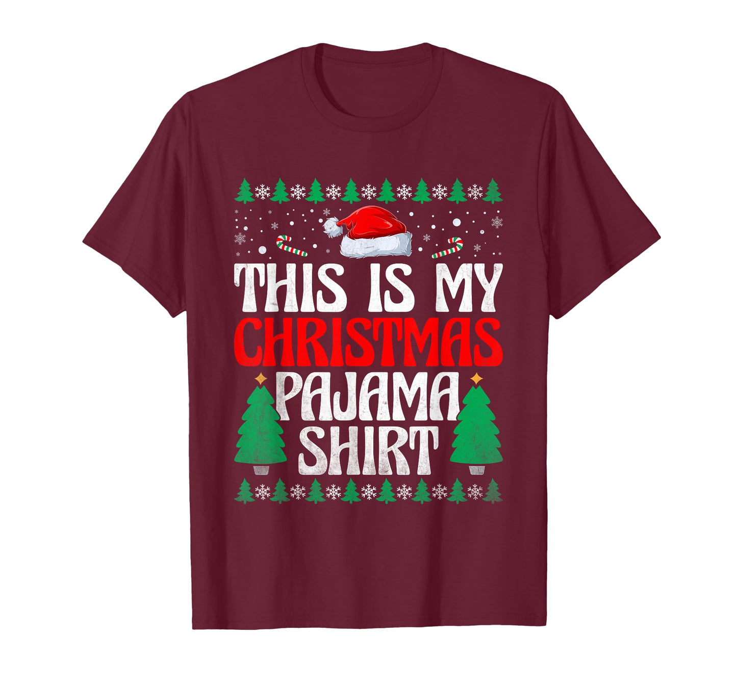 This Is My Christmas Pajama Shirt Christmas X-mas Holiday T-Shirt