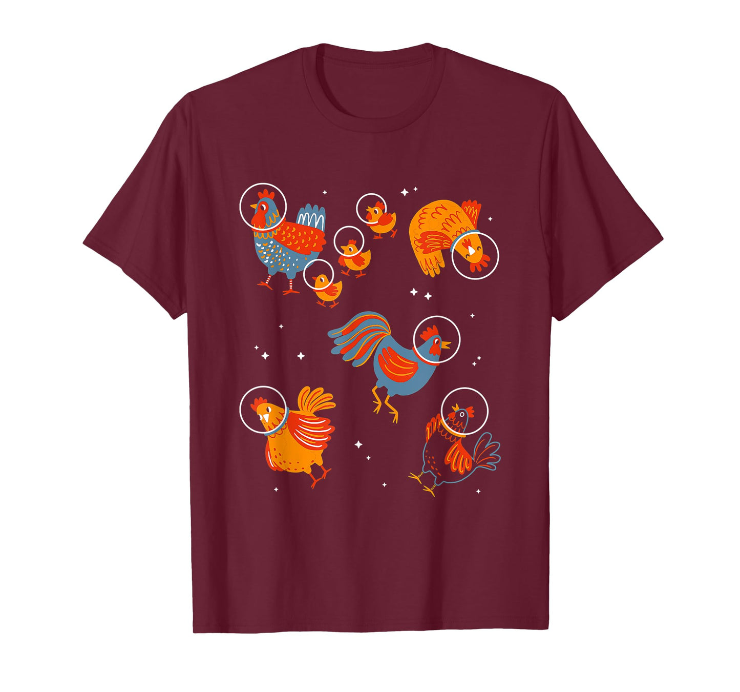 Funny Chickens In Space T-Shirt