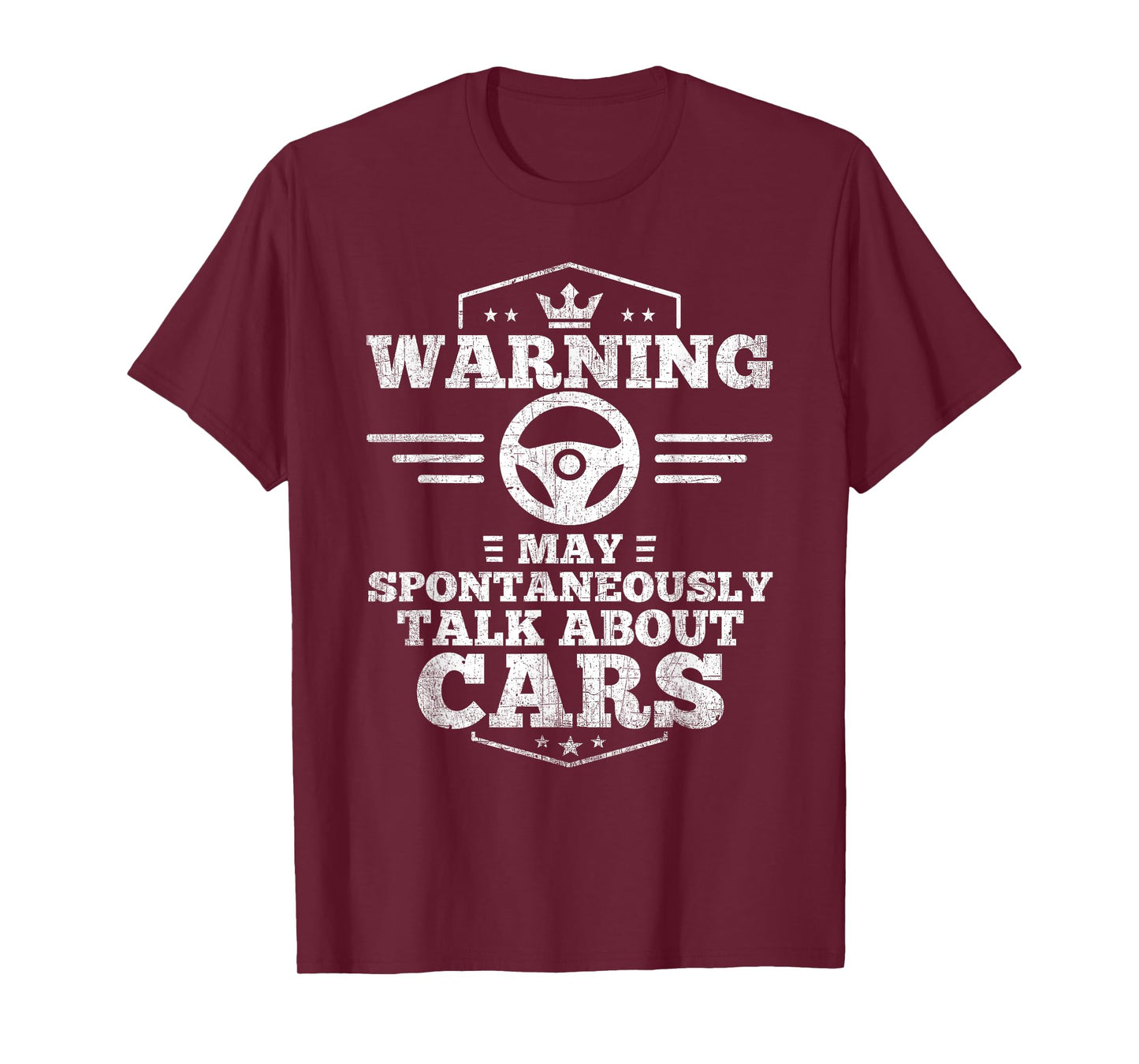 Auto Mechanic T-Shirt Warning I May Spontaneously Talk Cars T-Shirt