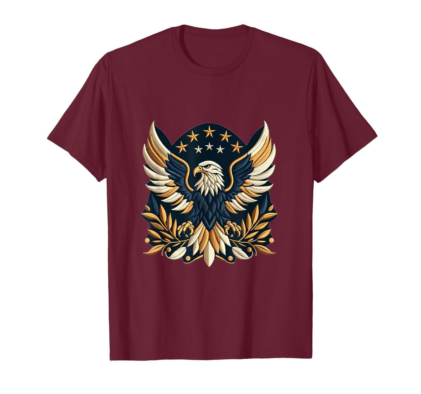 American Eagle Emblem Embroidery-Inspired design T-Shirt