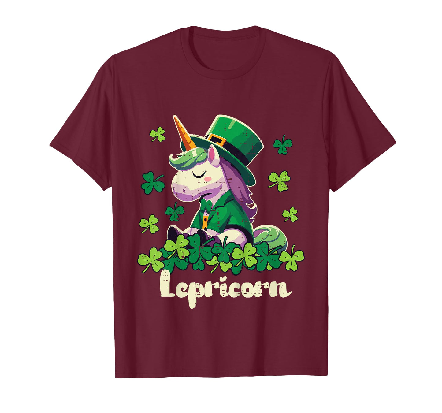 Kids St Patricks Day Unicorn Lepricorn Saint Pattys Girls Kids T-Shirt