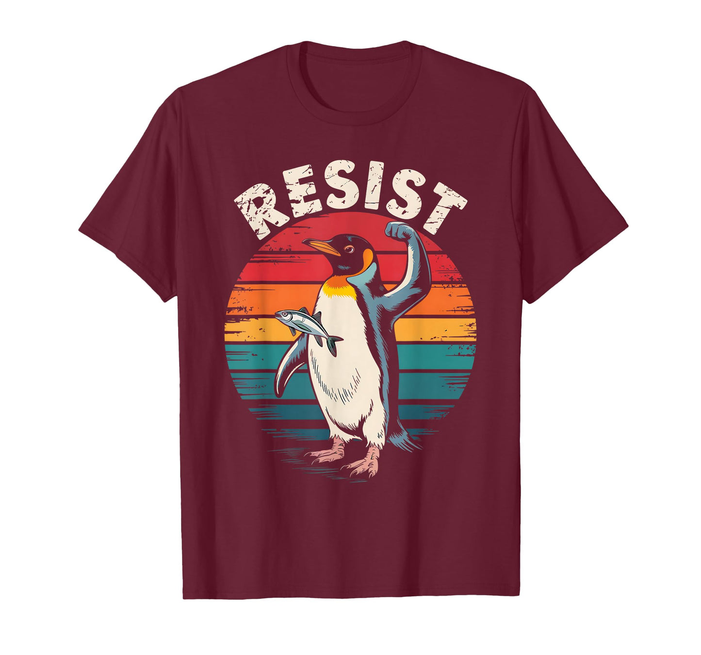 Funny Resist Penguin Activism Graphic We Stand With Penguins T-Shirt