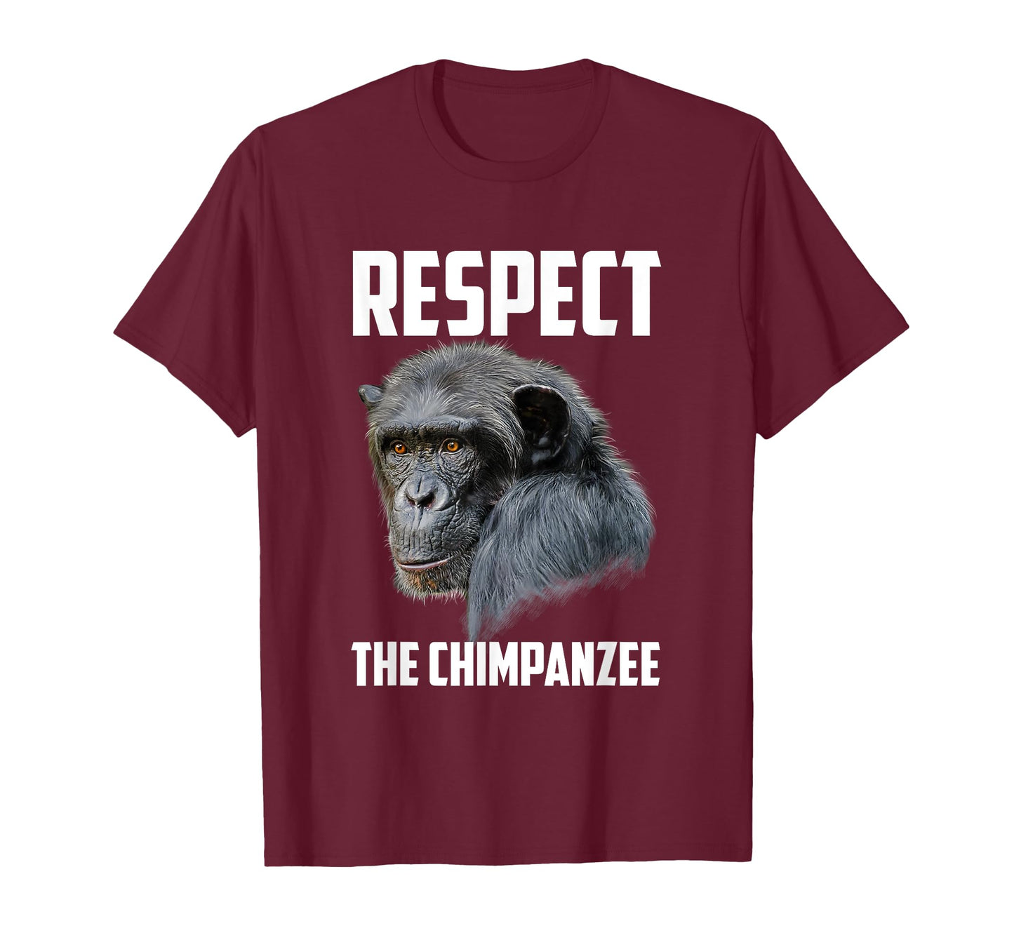 Respect Chimpanzee Art Monkey Chimp Ape Animal Lover Novelty T-Shirt