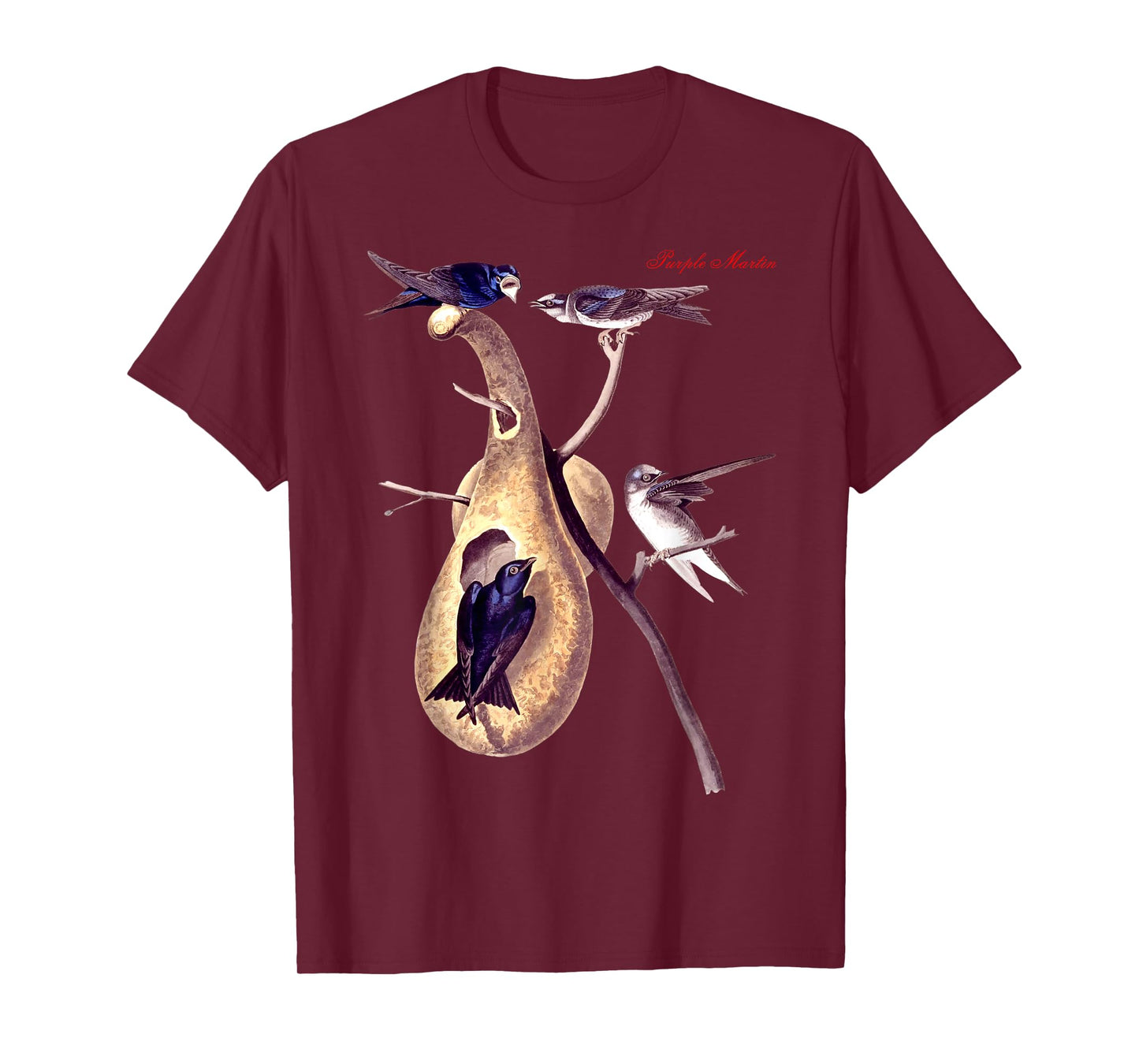 Audubon Purple Martin North American Birds Education Nature T-Shirt