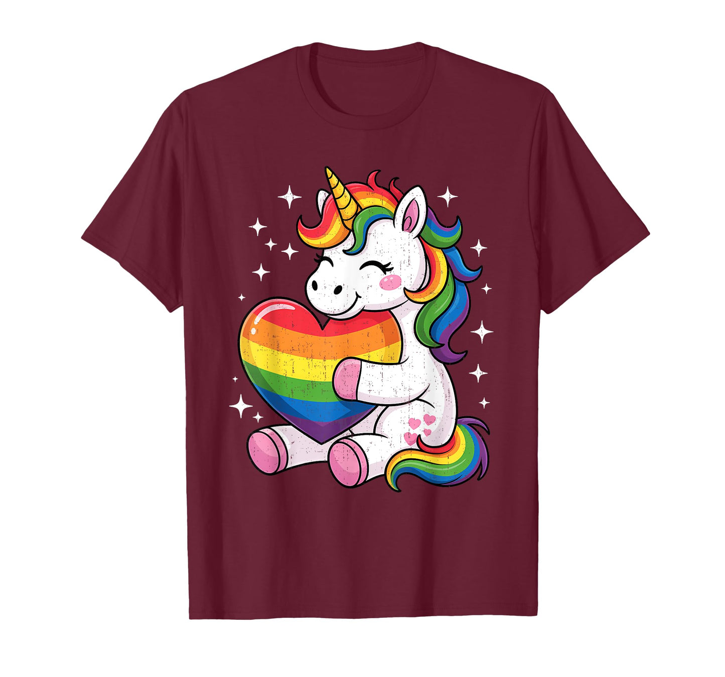 LGBTQ Rainbow Unicorn Sweet Pride Design For Kids T-Shirt