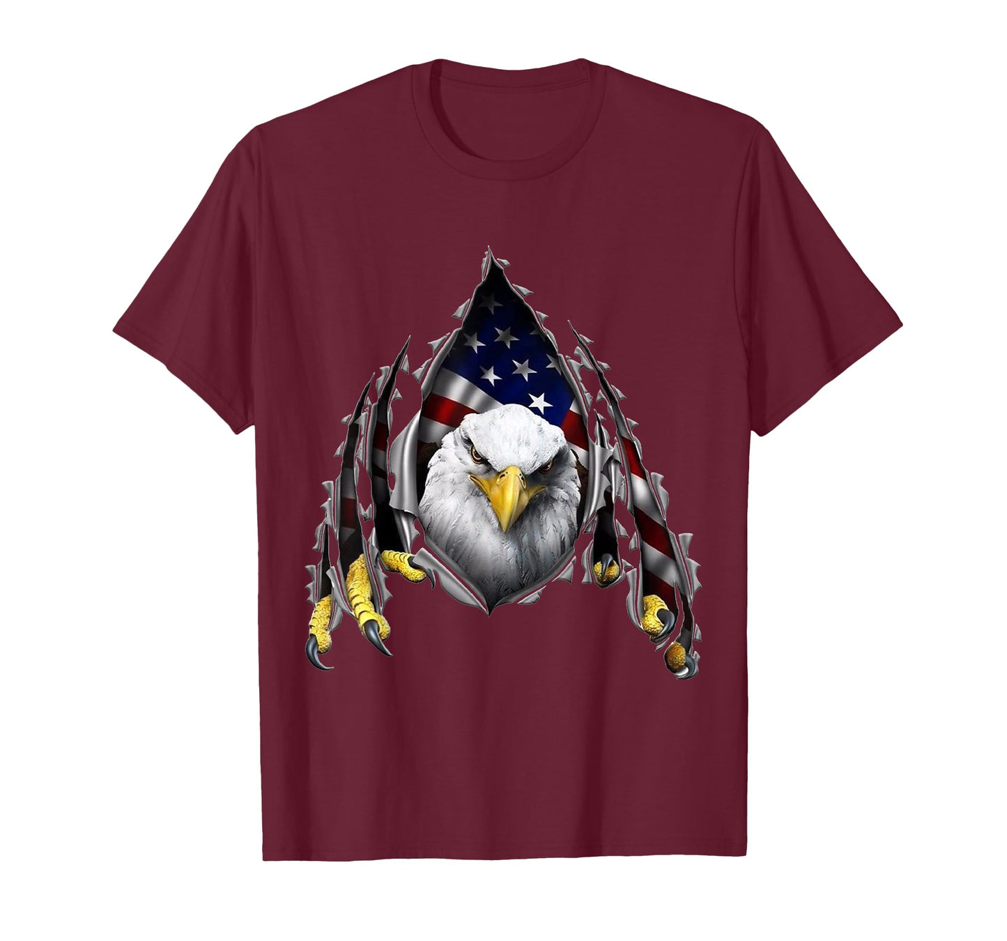 USA Flag Bald Eagle American Flag 4th Of July Women Kids Men T-Shirt