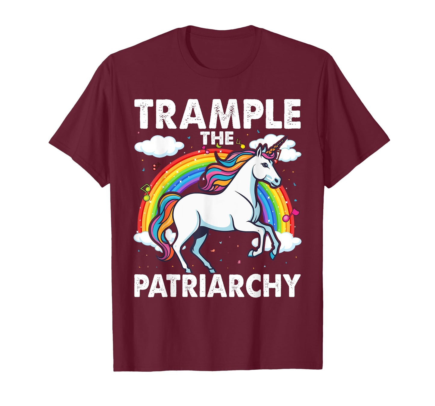 Trample The Patriarchy, Unicorn Lovers Feminist T-Shirt