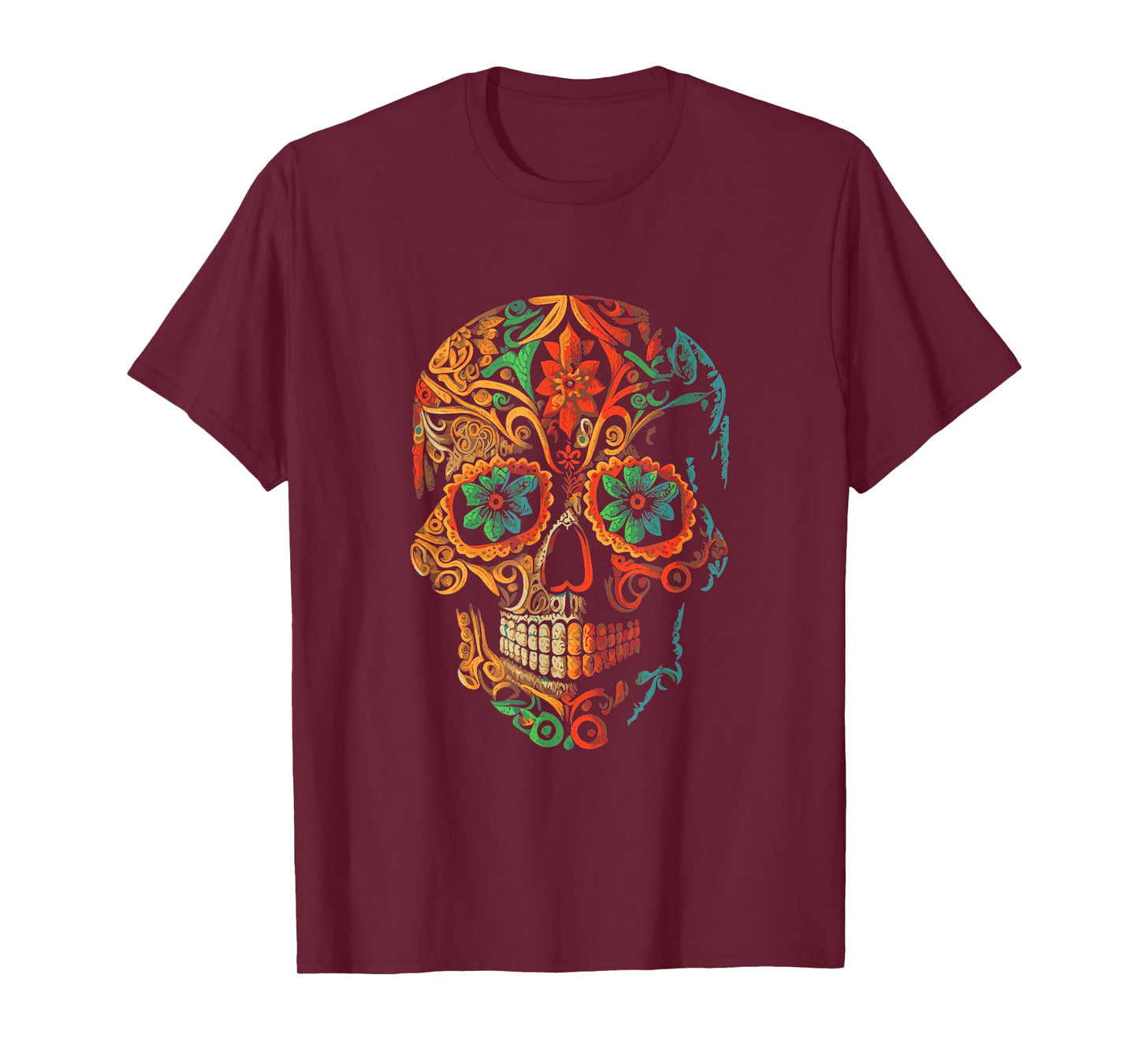 Sugar Skull Beautiful Artistic T-Shirt