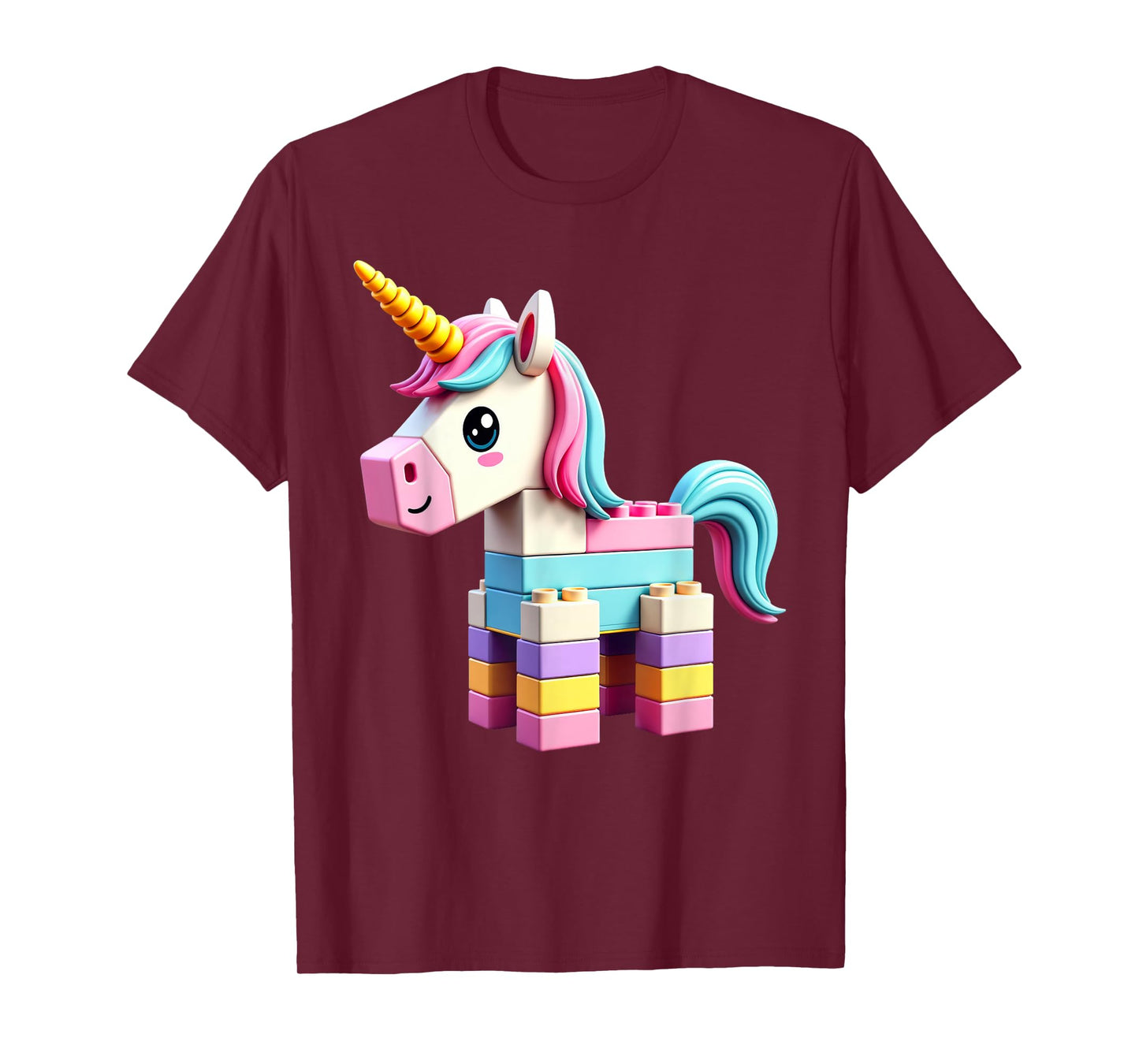 Master Builder Bricks Blocks Play Toys Unicorn T-Shirt