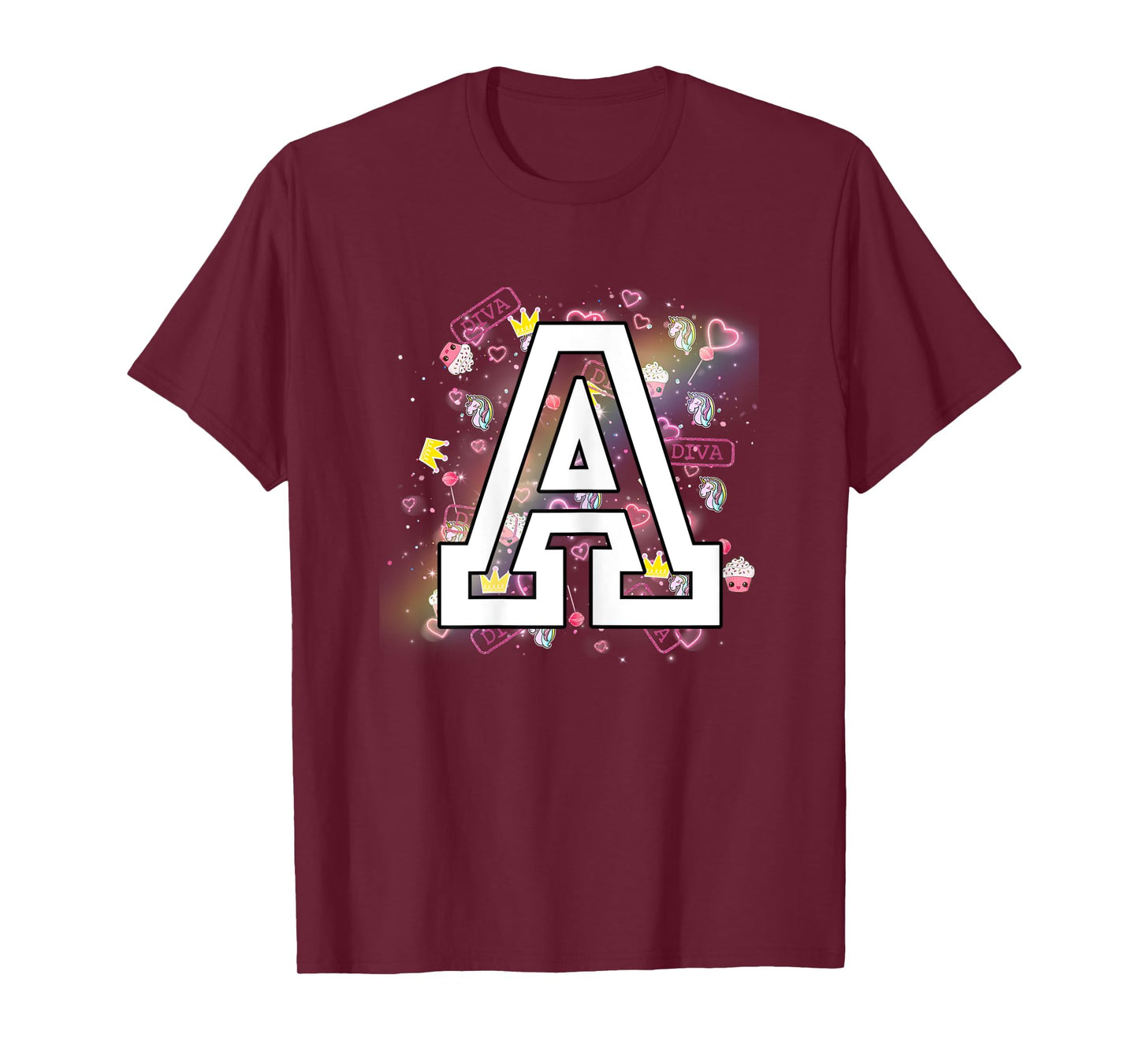 Kids Letter A Clothing For a Girl Who's Name Starts With A T-Shirt