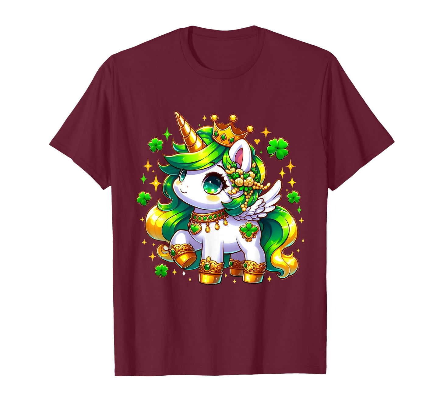 Cute Unicorn St Patricks Day Girls Kids Shamrock Lepricorn T-Shirt