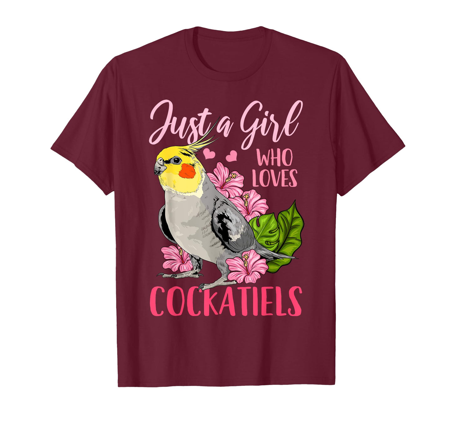 Cockatiel Just A Girl Who Loves Cockatiels T-Shirt
