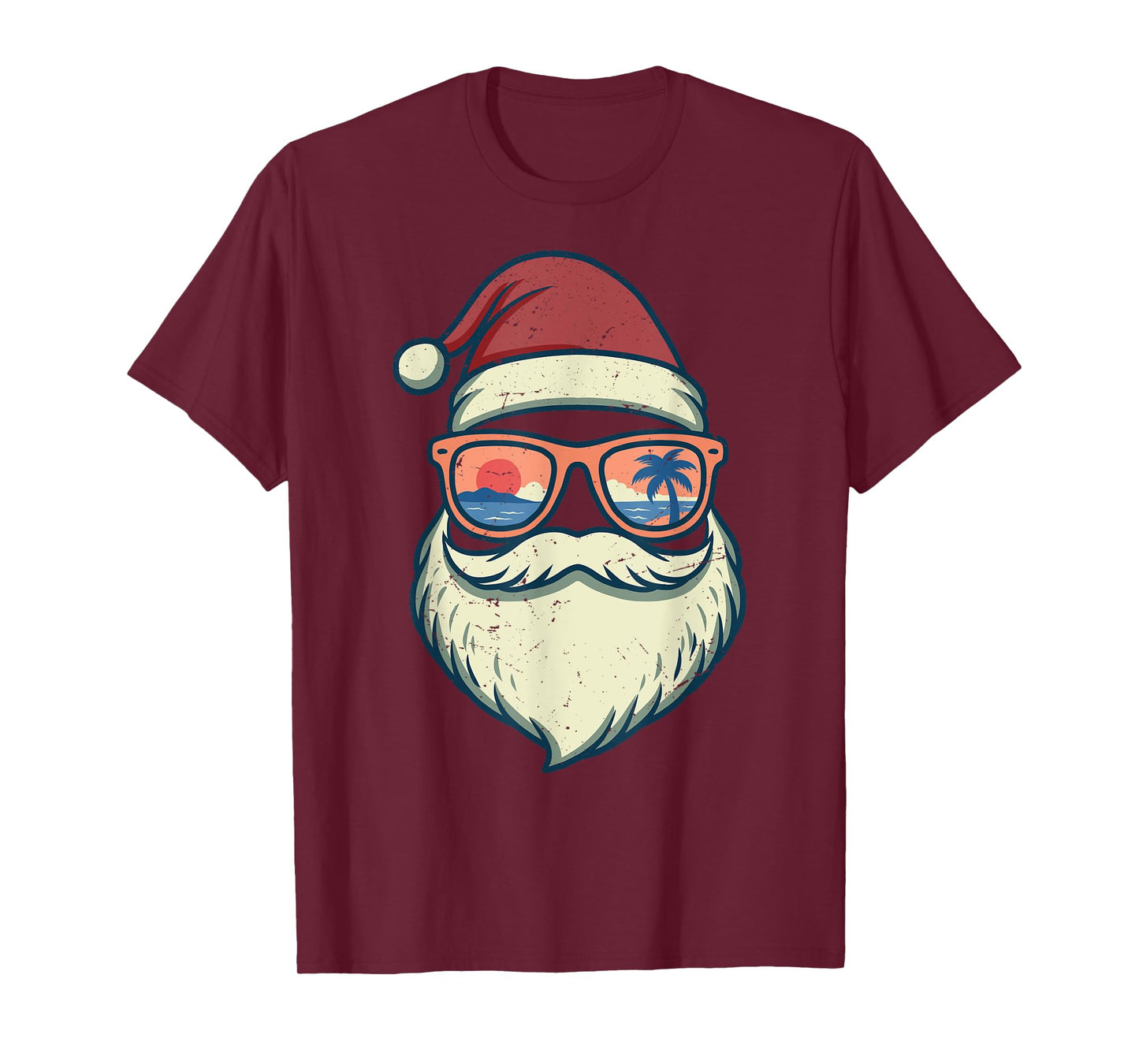 Santa Christmas In July Summer Hawaiian Christmas T-Shirt
