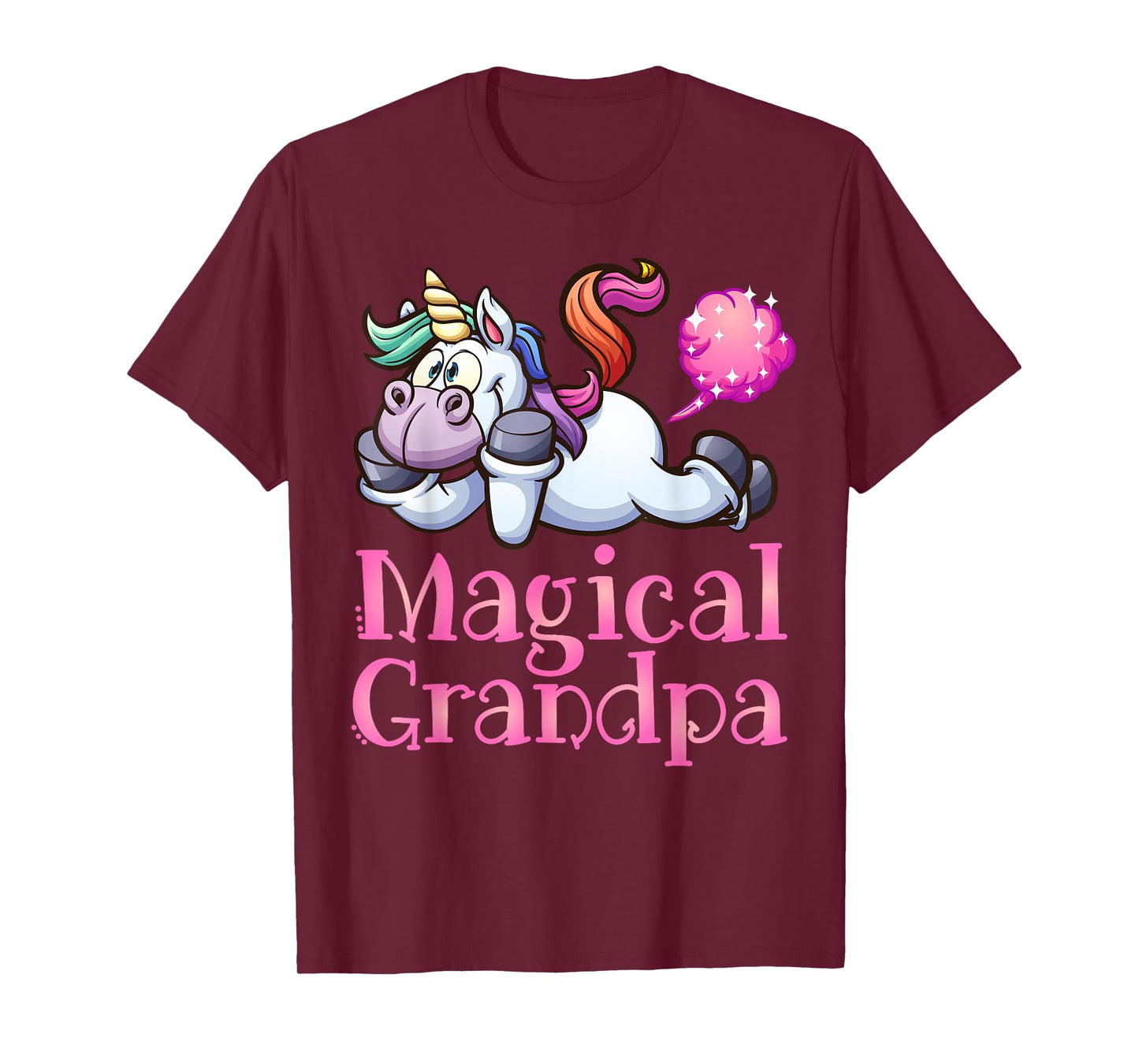 Funny Magical Grandpa, FARTING Rainbow Unicorn, Magic Gift