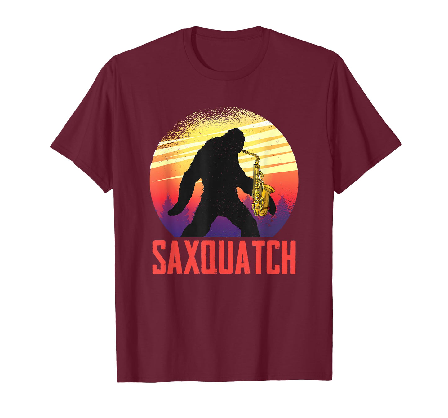 Jazz Saxophone Bigfoot Saxsquatch Musician For Saxophonist T-Shirt