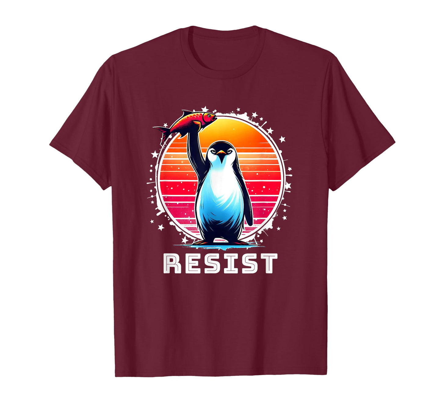 Resist Shirt Funny Resist Penguins Protest Against Tariffs T-Shirt