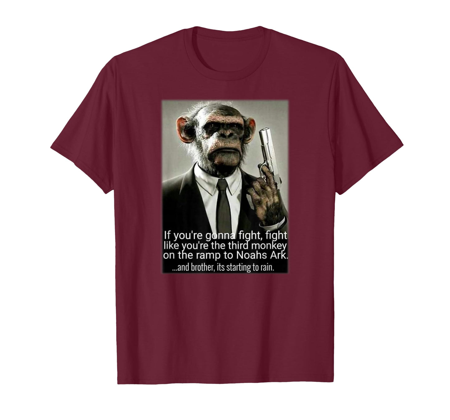 Fight Like your Third Monkey on Noahs Ark Pop Culture T-Shirt