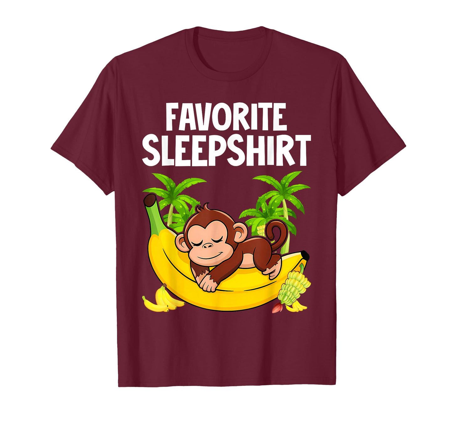 Monkey Monkeys Nap Sleeping Sleep Pajamas Pajama T-Shirt