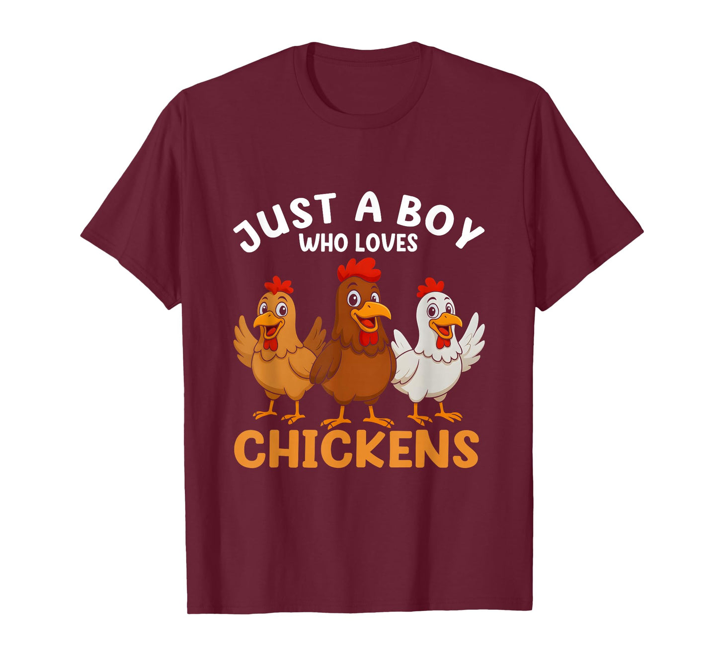 Just a Boy who loves Chickens Kids Boys Chicken T-Shirt