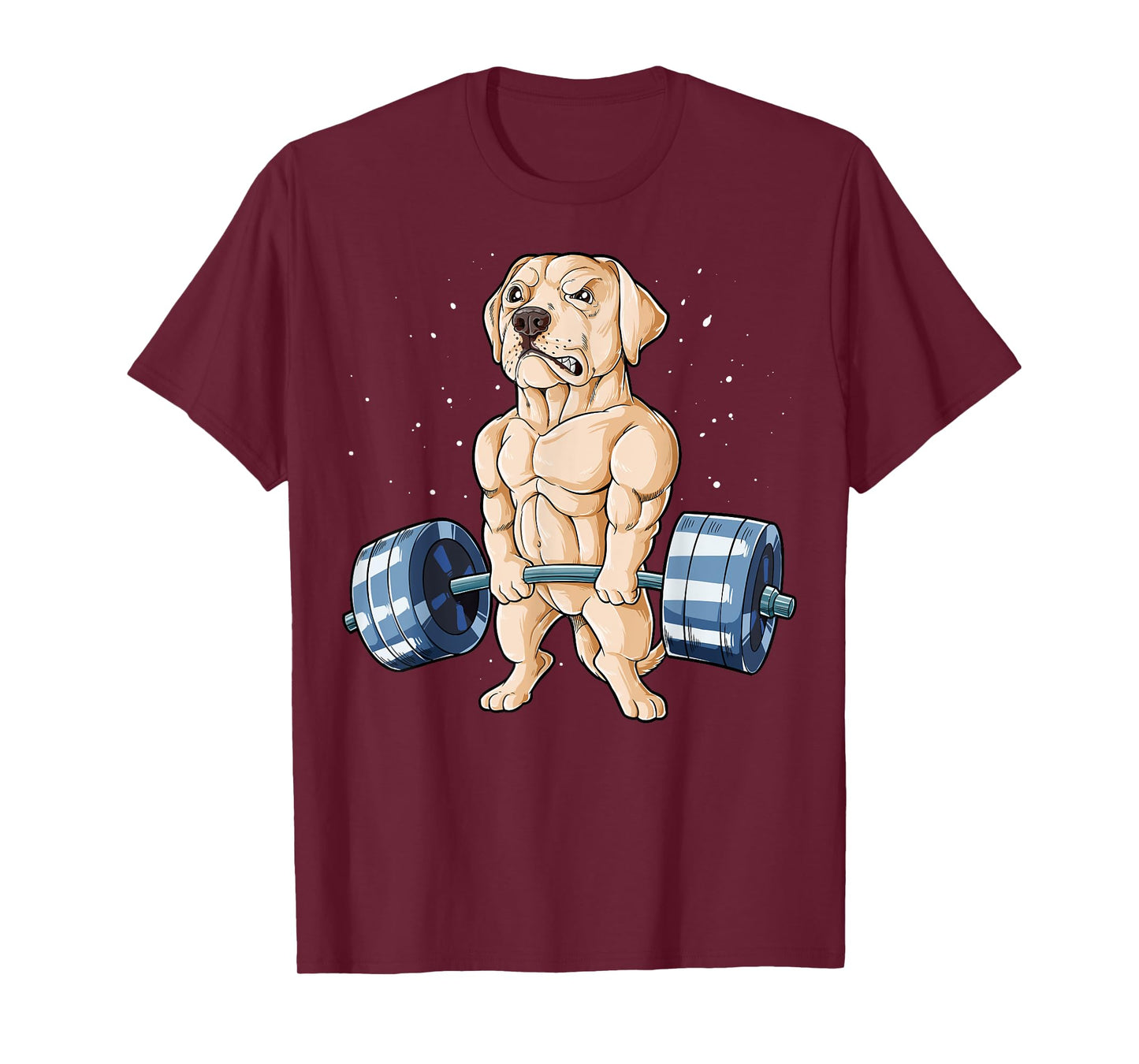 Labrador Weightlifting Funny Deadlift Men Fitness Gym Gifts T-Shirt