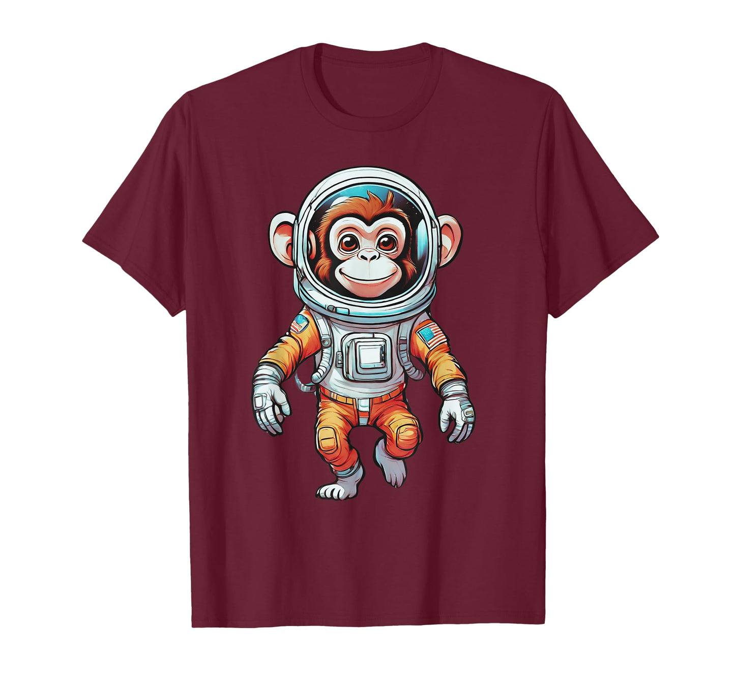 Funny Astronaut Monkey Cosmonaut Space Galaxy Lover Gift T-Shirt