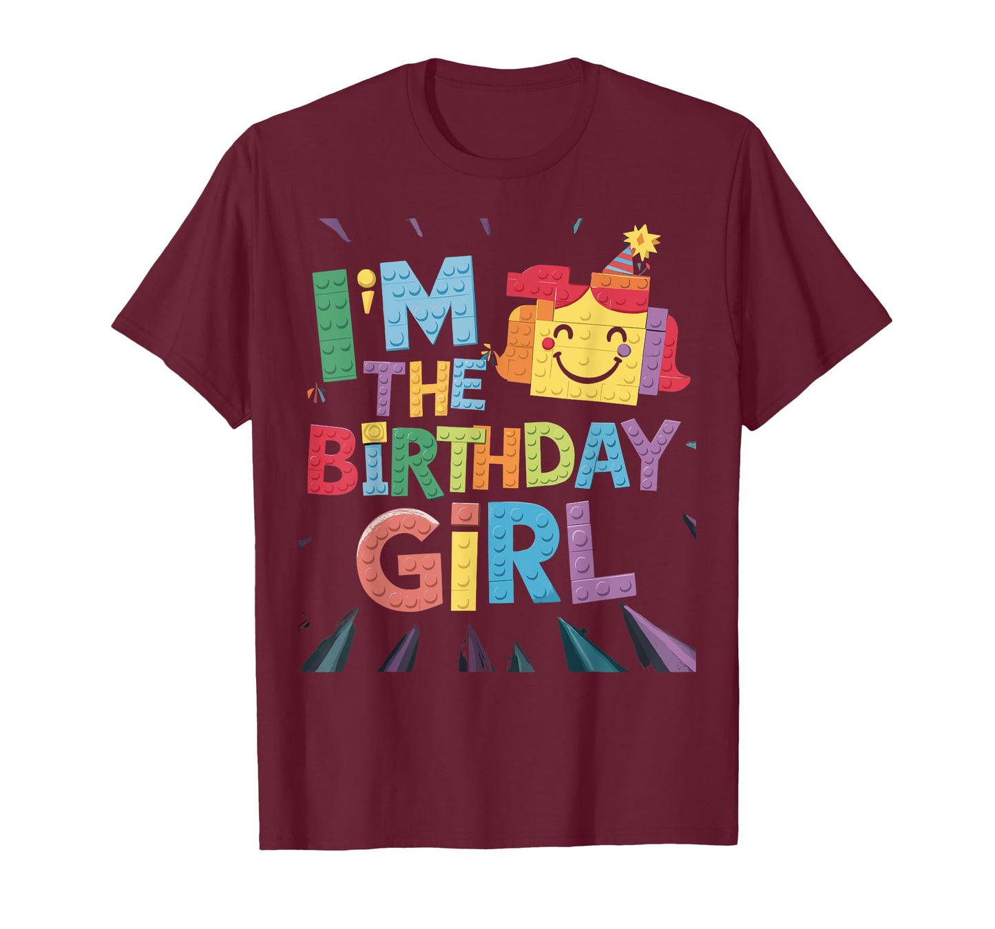 Im The Birthday Girl Building Brick Family Matching T-Shirt