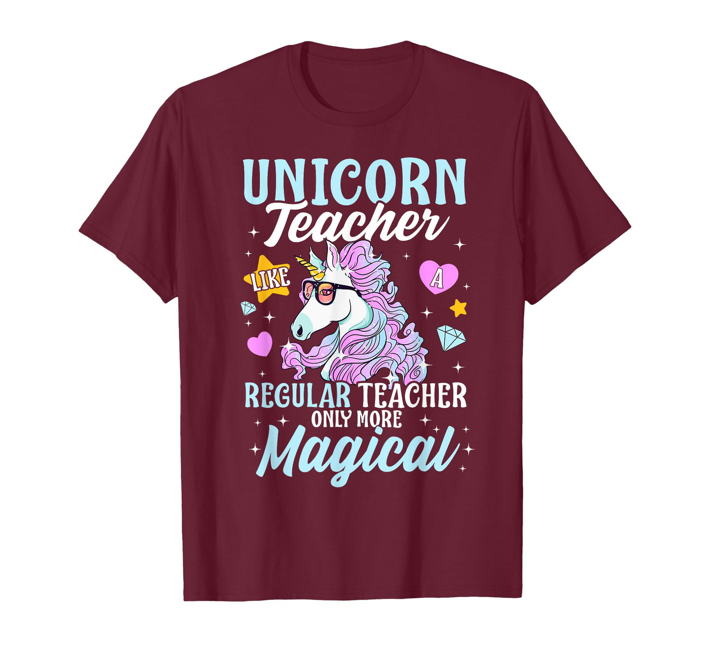 Unicorn Teacher Back To School Cute Magic Teacher Men Women Kids T-Shirt