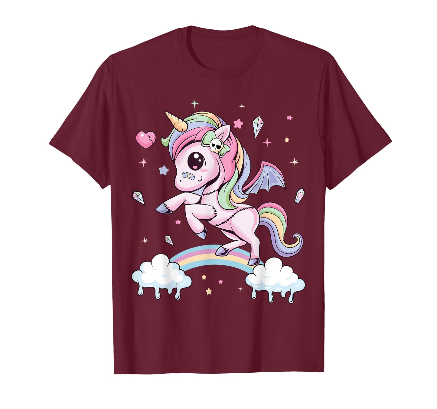 Pastel Goth Cute Creepy Unicorn Wiccan Kawaii Menhera Witchy T-Shirt