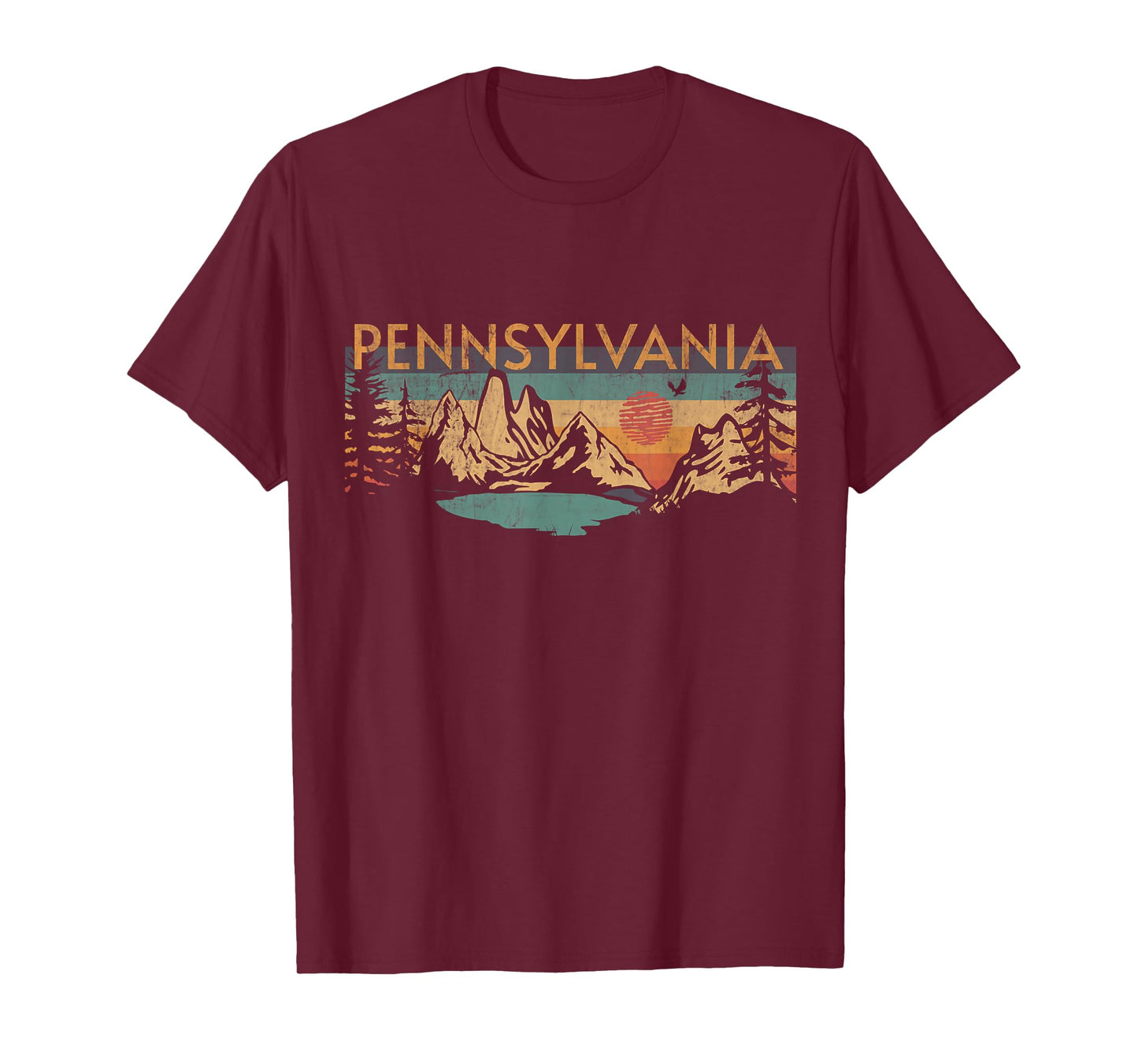 Pennsylvania T-Shirt, Small, Grey