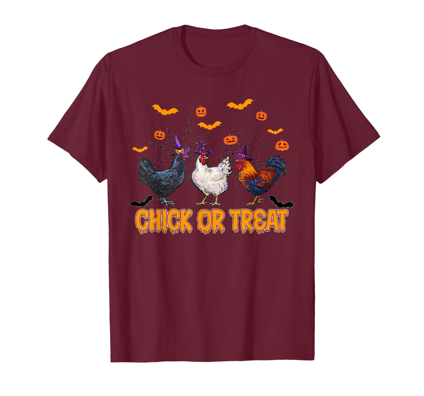Cute Chicken Halloween Chick Or Treat T-Shirt