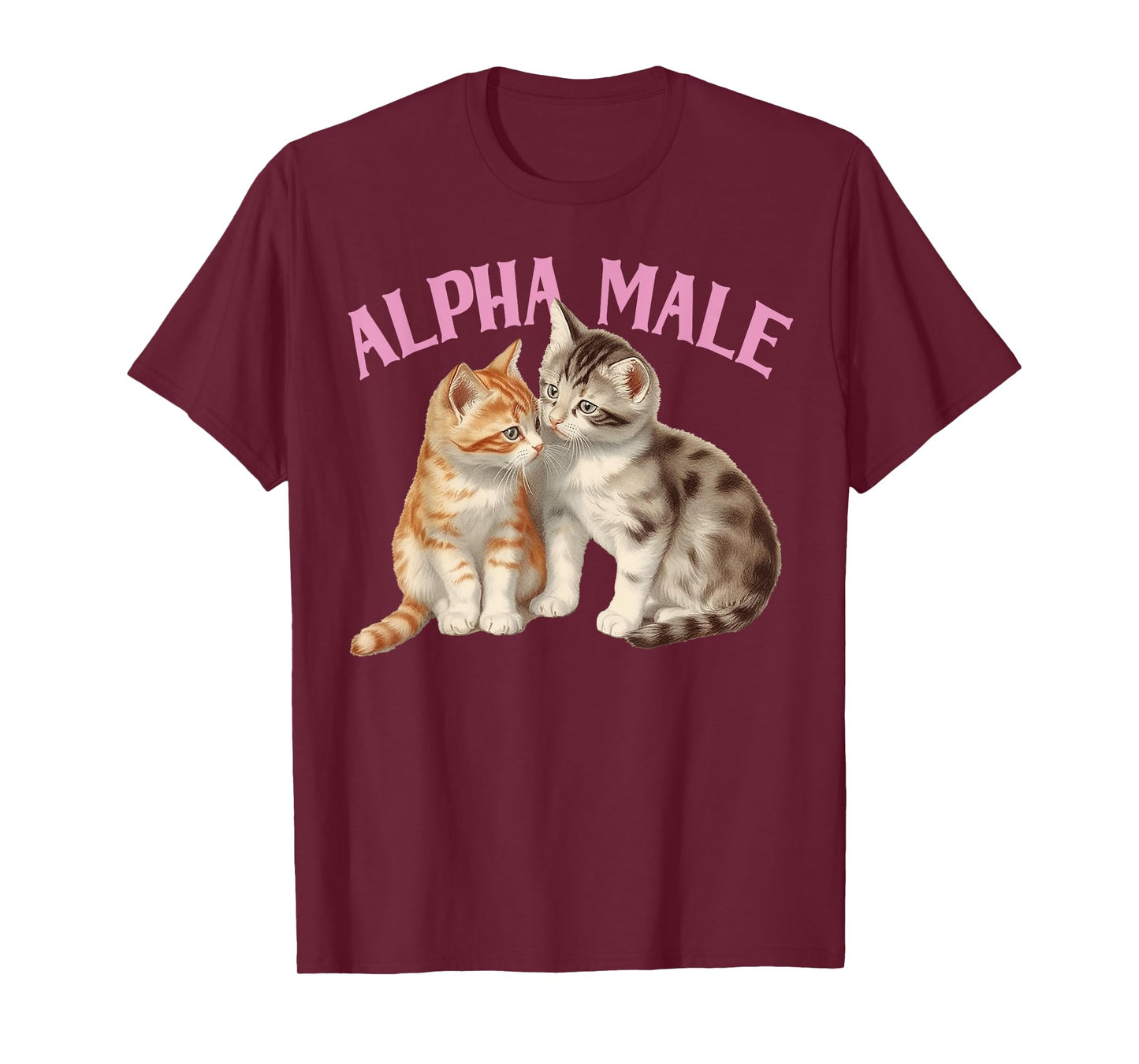 Alpha Cat Male Unicorn Ironic Humor Funny Kitten Weird Y2K T-Shirt