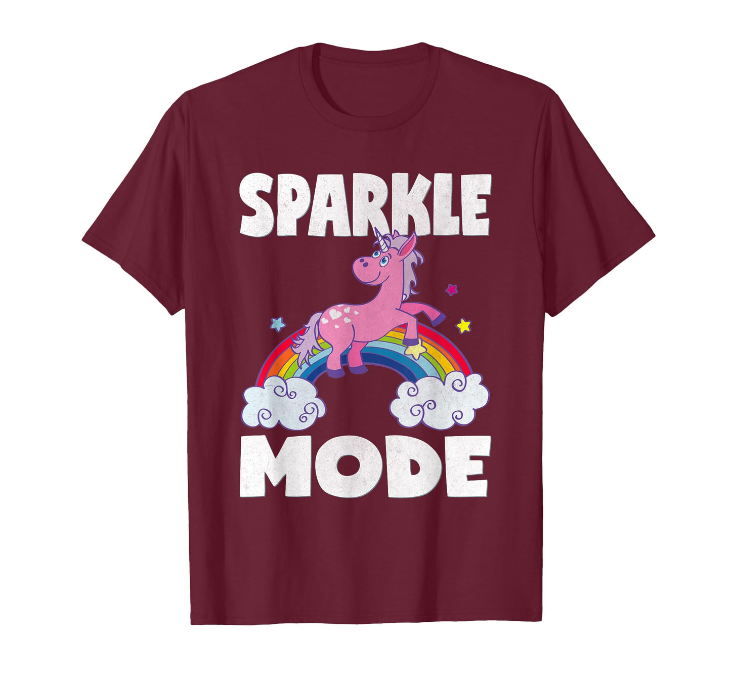 Sparkle Mode Unicorns Magic Sparkle Rainbow Unicorn T-Shirt T-Shirt