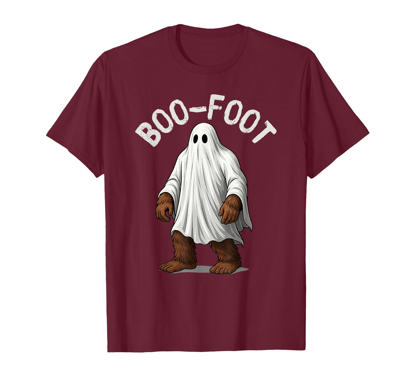 Bigfoot Ghost Costume Halloween Boo-Foot Sasquatch Spooky T-Shirt