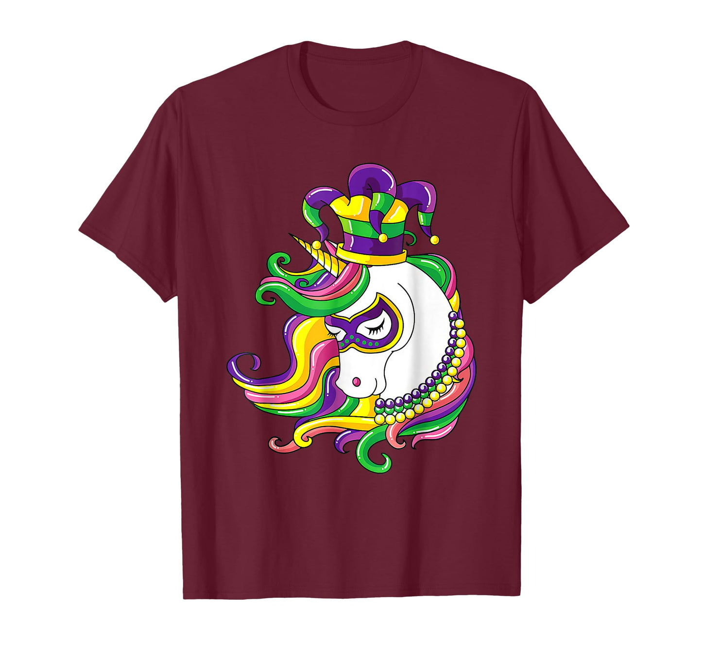 Cute Unicorn Shamrock Mardi Gras Day Girls Kids Lepricorn T-Shirt