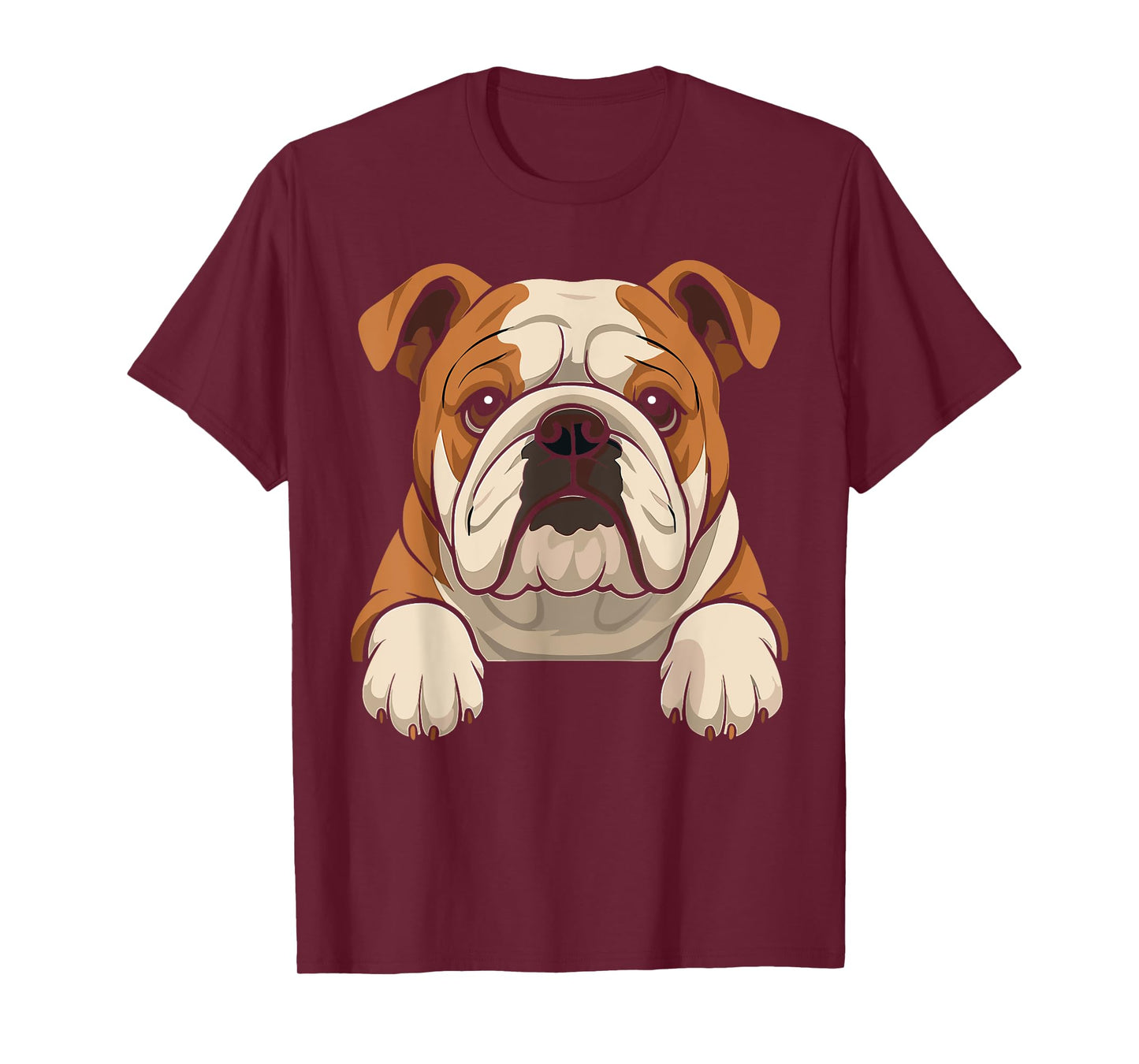 Funny English Bulldog Dog Lover Pocket T-Shirt