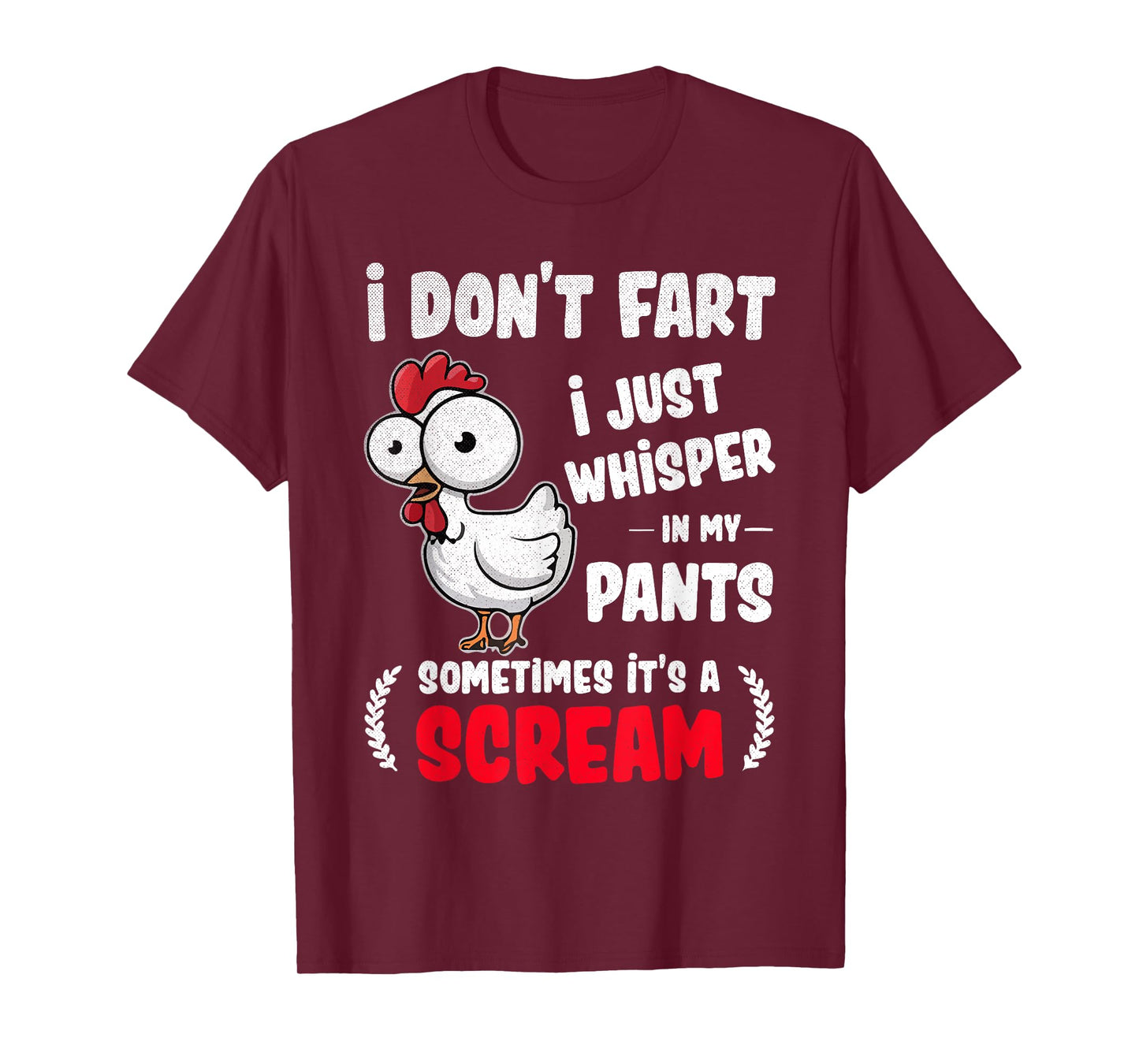 Funny Chicken Fart Joke Humor for Friends and Family T-Shirt