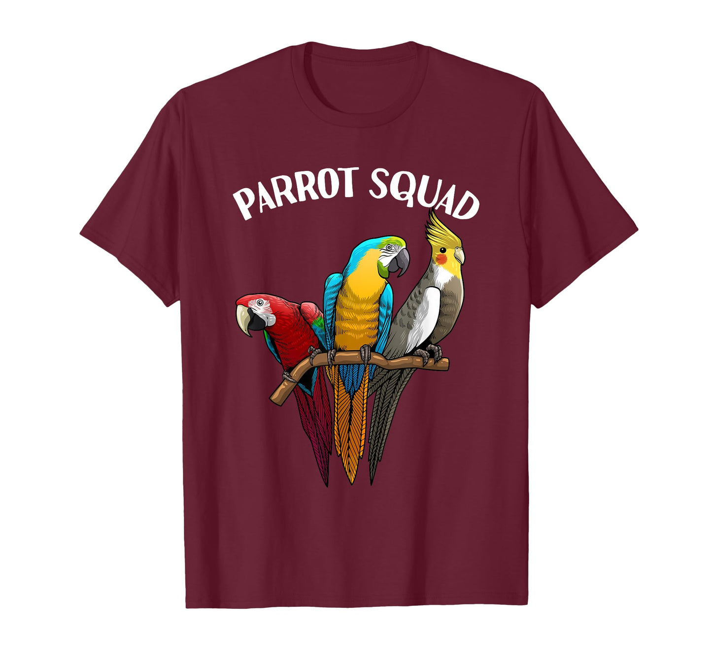 Cool Parrot Squad For Men Women Tropical Bird Parrots Birder T-Shirt