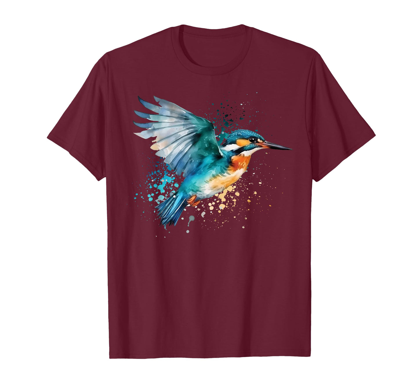 Kingfisher Design Illustration T-Shirt