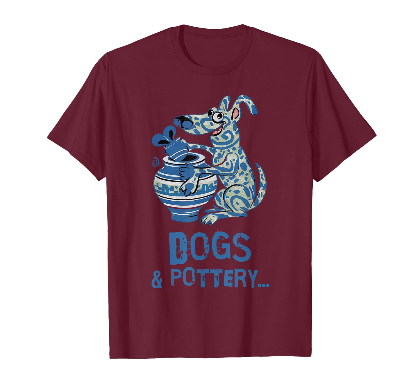 Dogs and Pottery Funny Dog Potter Art T-Shirt for Men Women Girls Kids