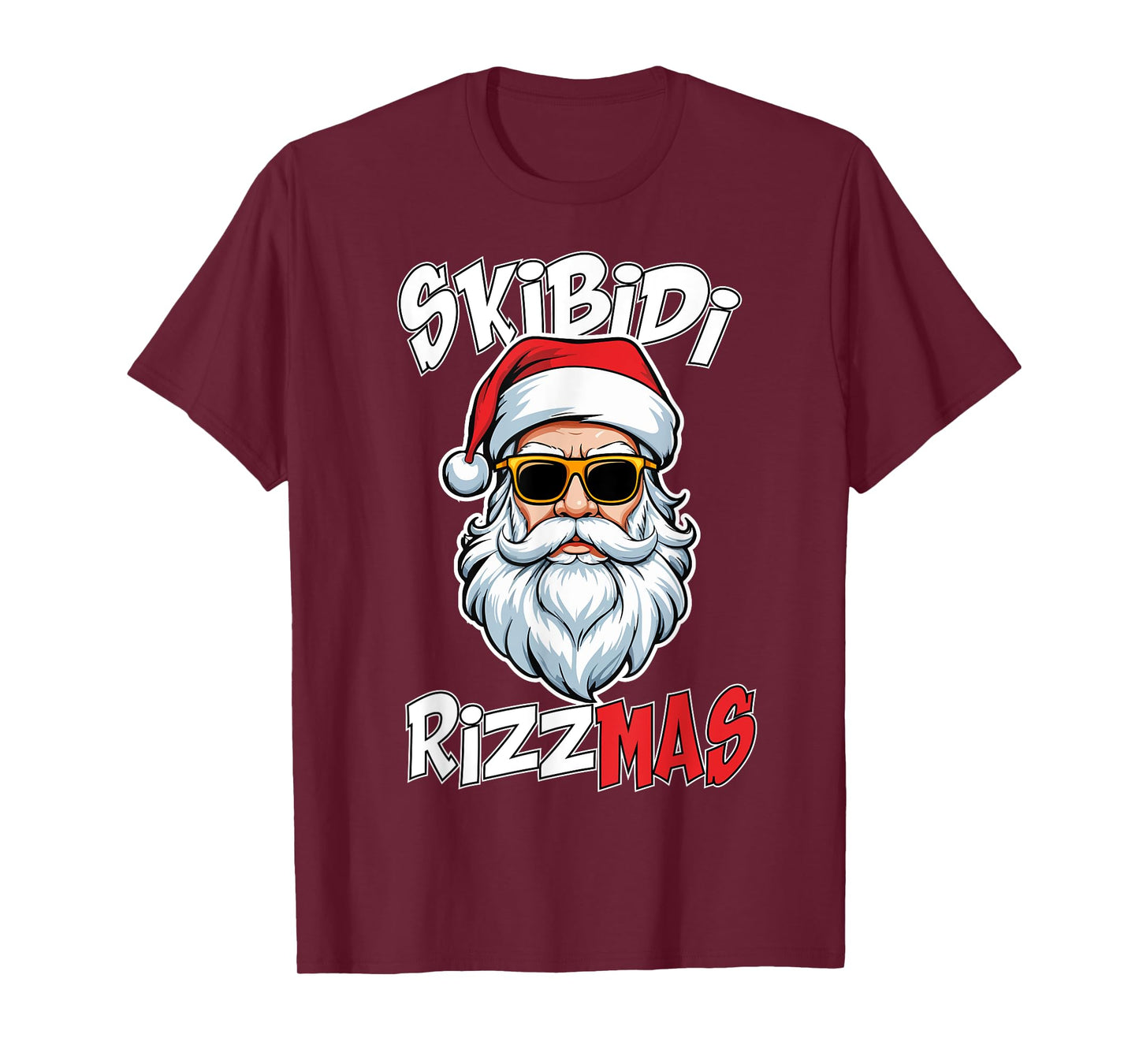 Skibidi Rizzmas Christmas Rizz Santa Claus Charisma Rizz T-Shirt