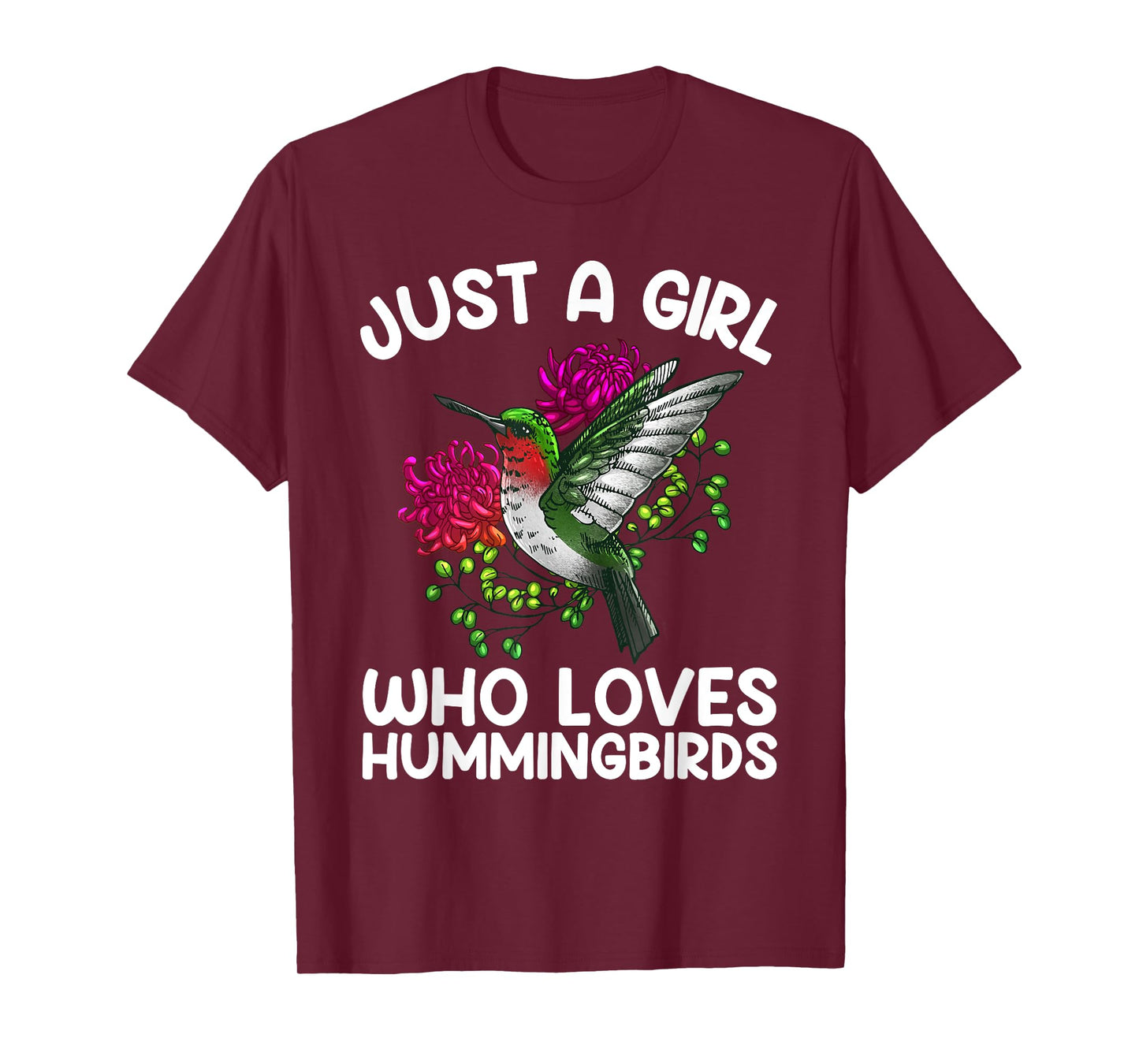 Cool Hummingbird For Women Girl Tropical Bird Watcher Birder T-Shirt