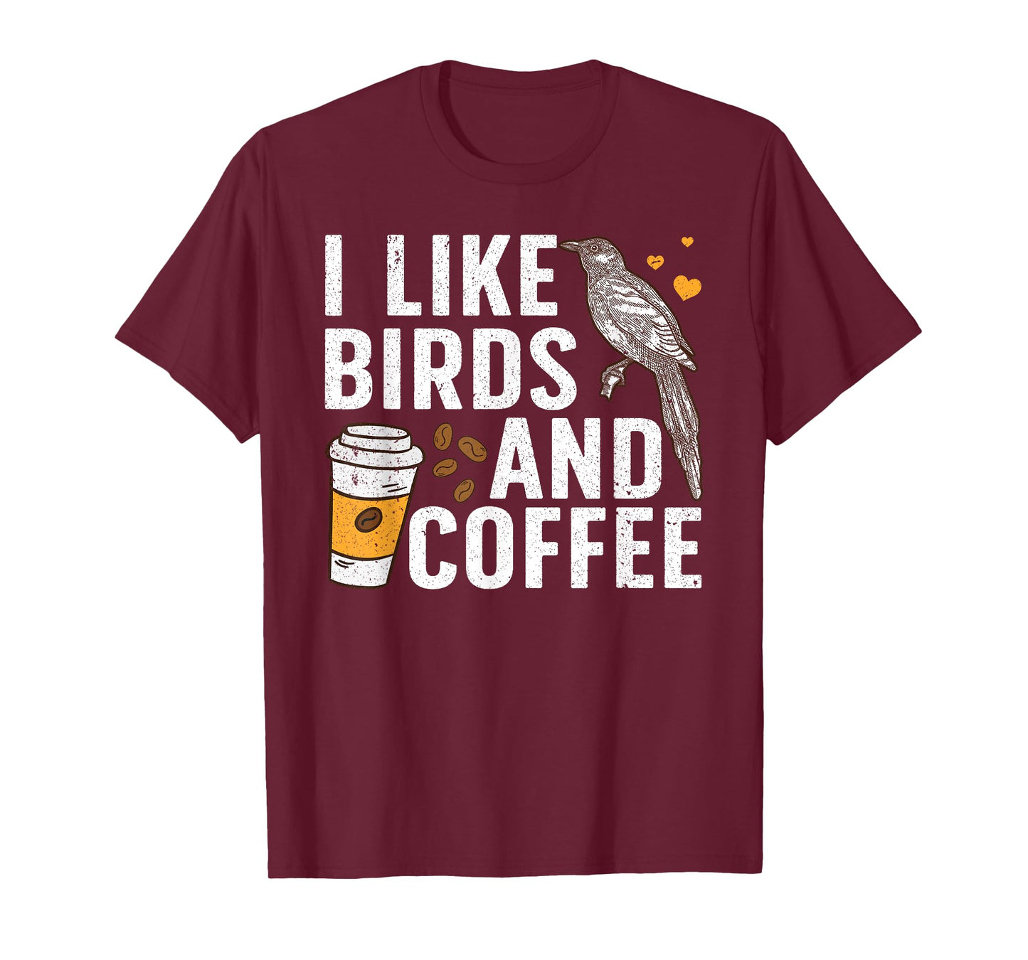 Funny Birds Coffee Design For Men Women Bird Lover Coffee T-Shirt