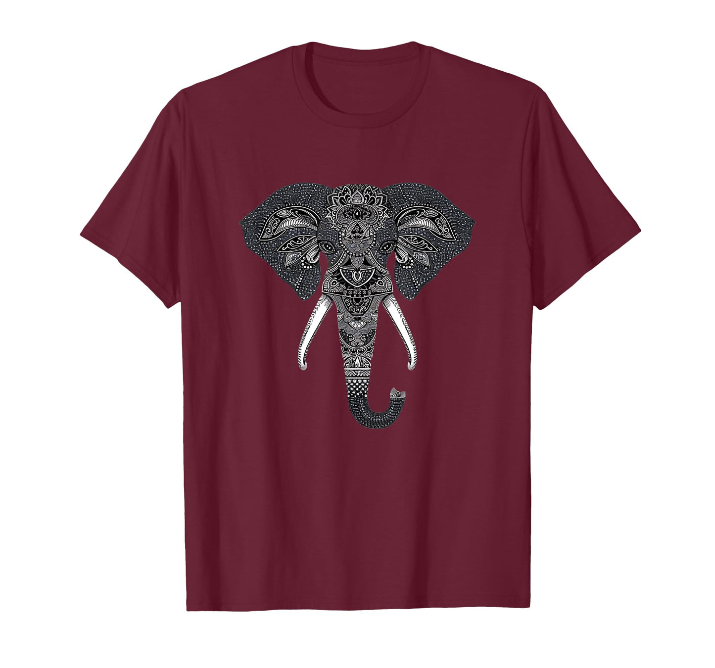 Mandala Style Elephant Tee Perfect for Women and Men T-Shirt
