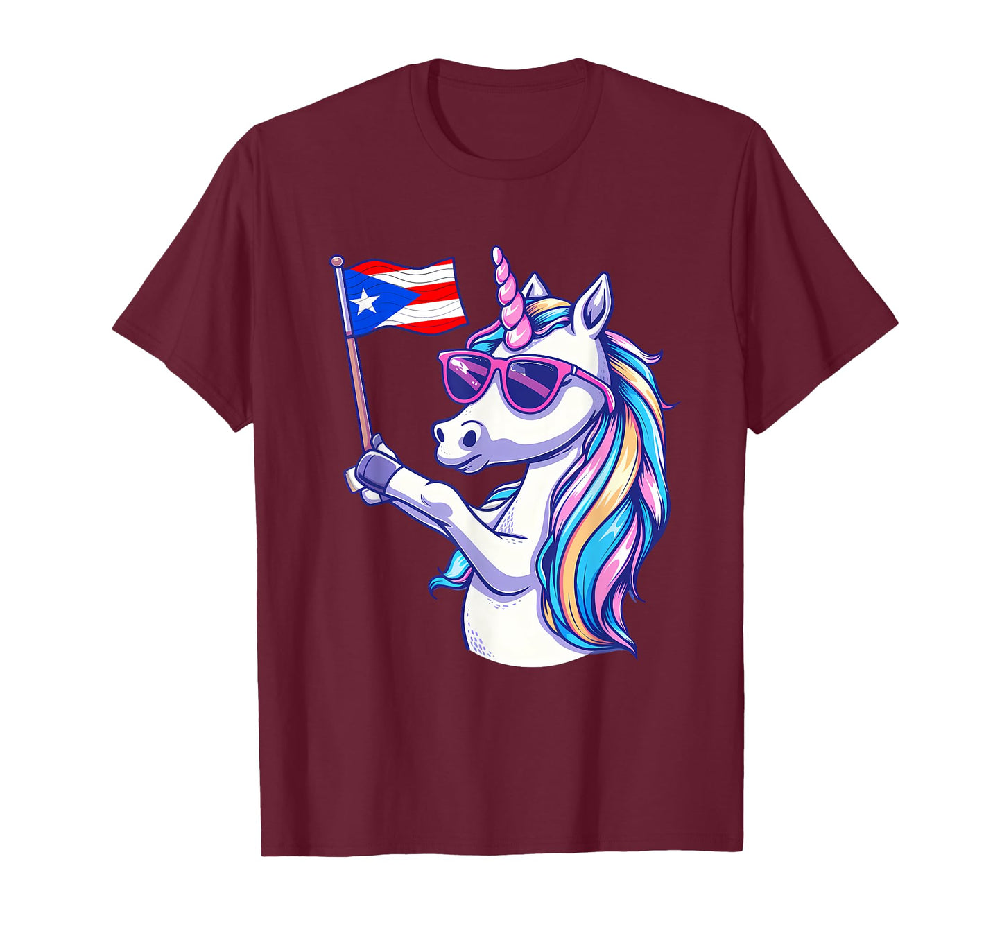 Puerto Rico Unicorn Puerto Rican Roots Puerto Rican Pride T-Shirt