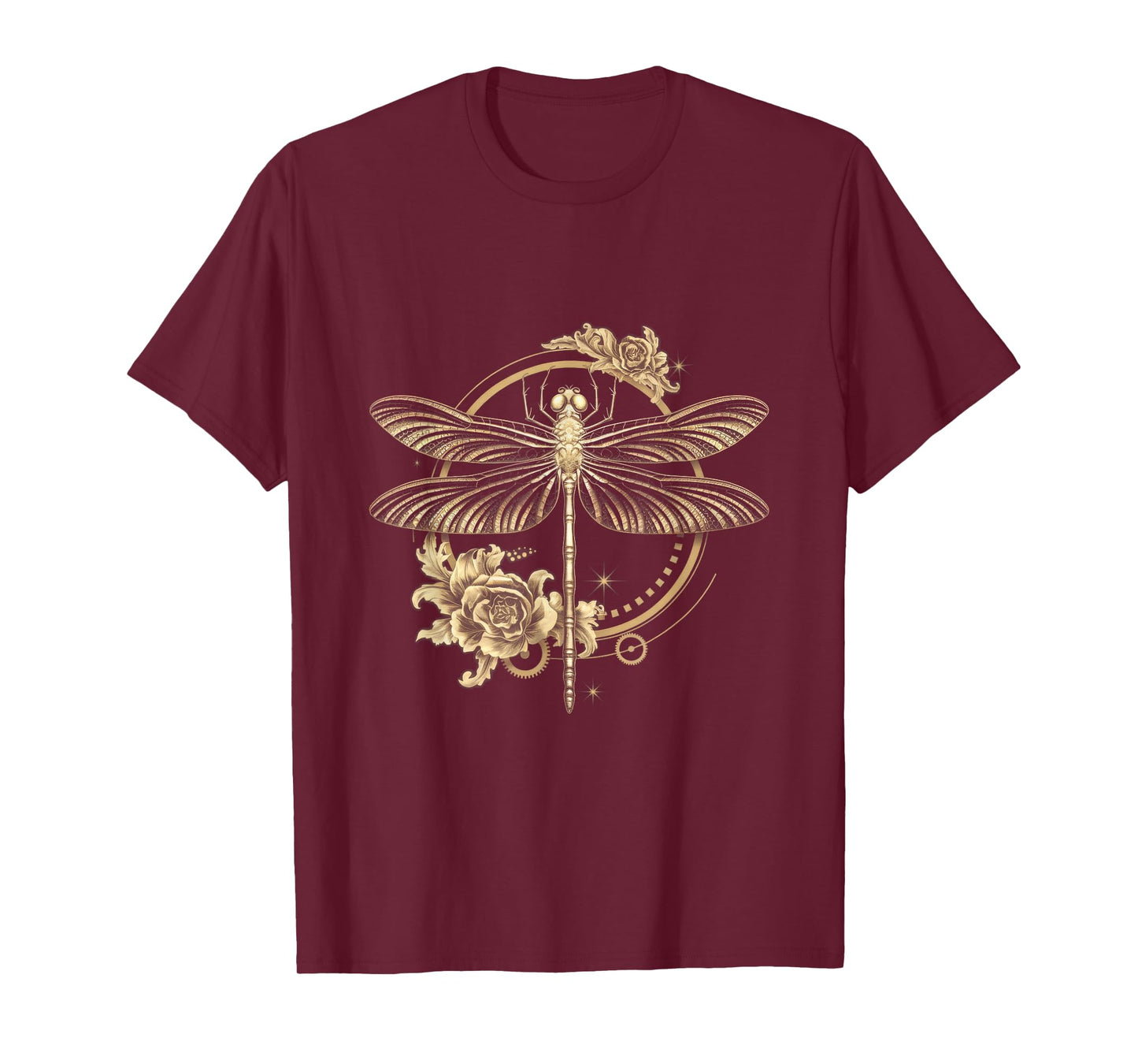 Art Nouveau Dragonfly Elegant Steampunk T-Shirt
