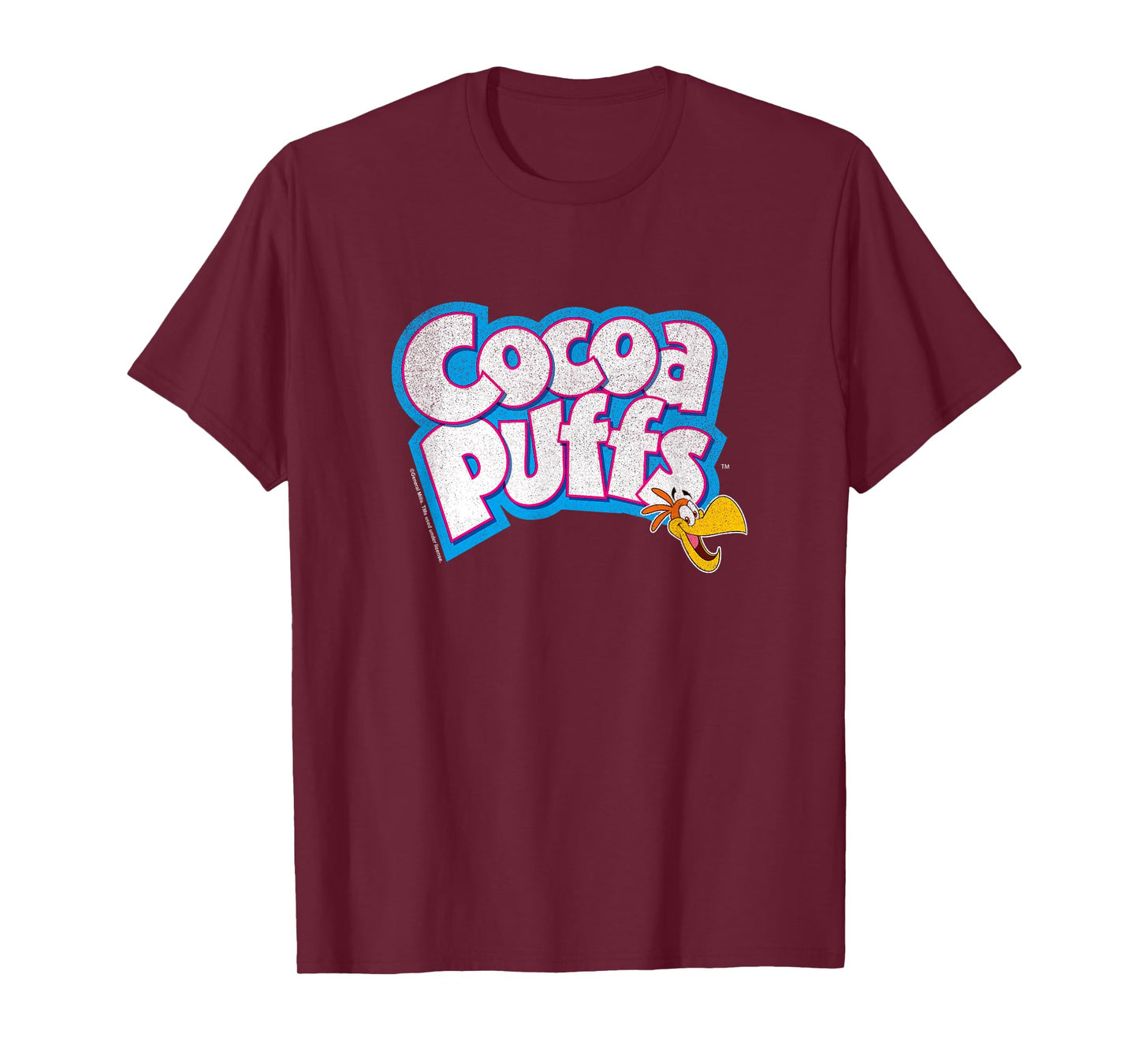 Cocoa Puffs Sonny The Cuckoo Bird Distressed Big Chest Logo T-Shirt